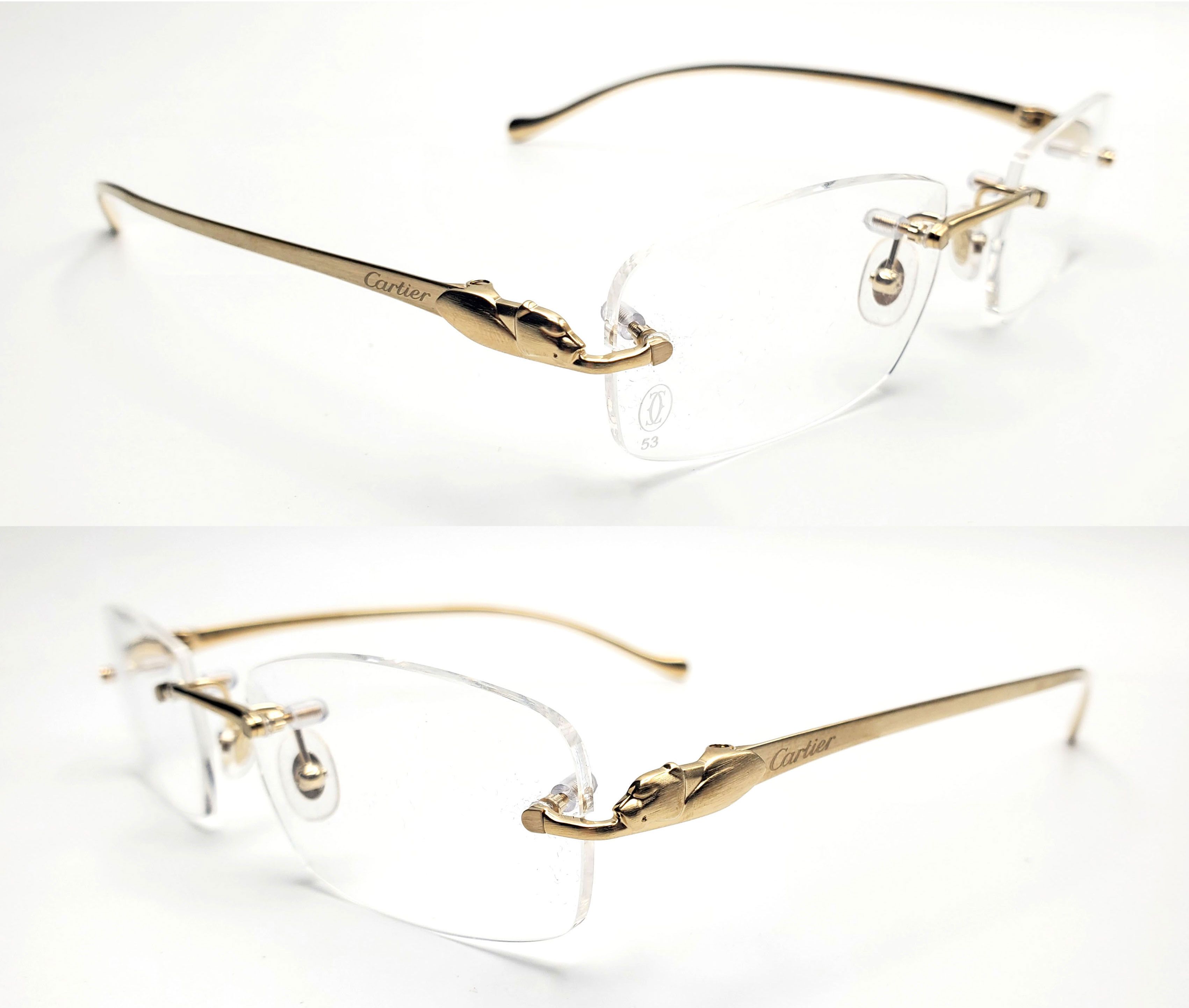 Cartier NEW! Cartier Panthere Gold Glasses CT00580 Size ONE SIZE - 5 Thumbnail