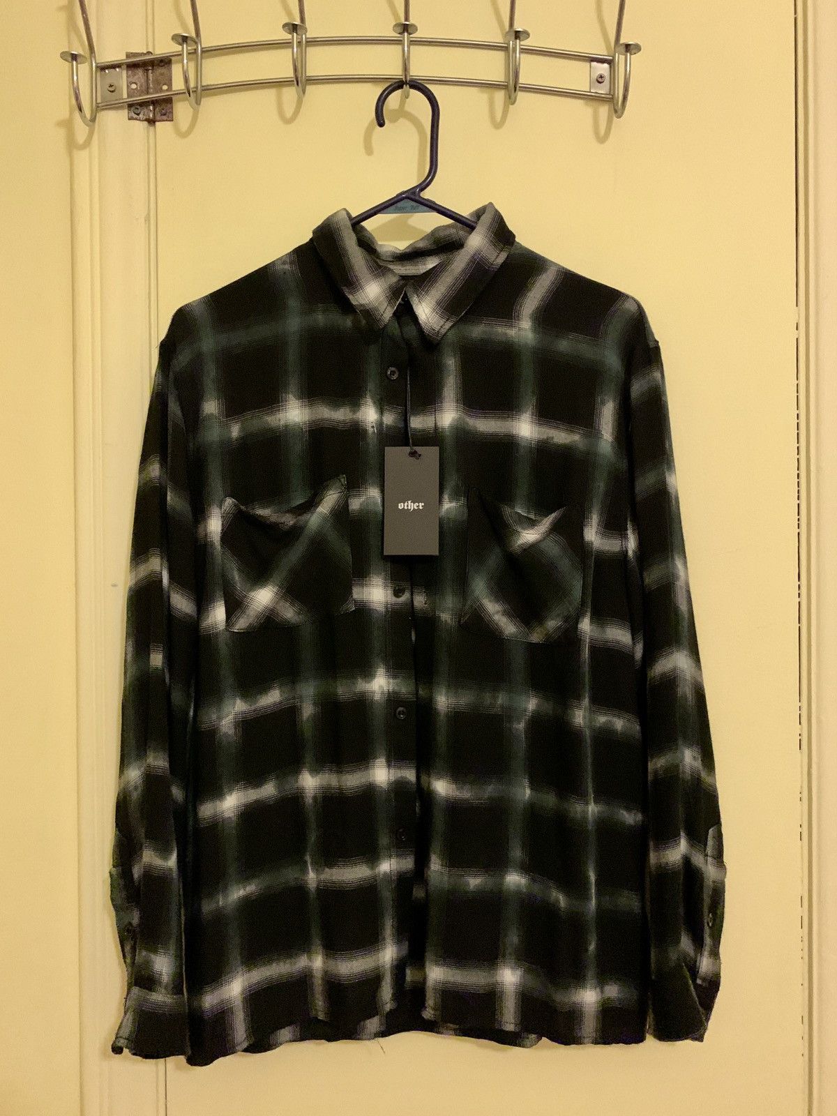 Other UK OtherUk Black Tie Dye Flannel Shirt Size US M / EU 48-50 / 2 - 5 Thumbnail