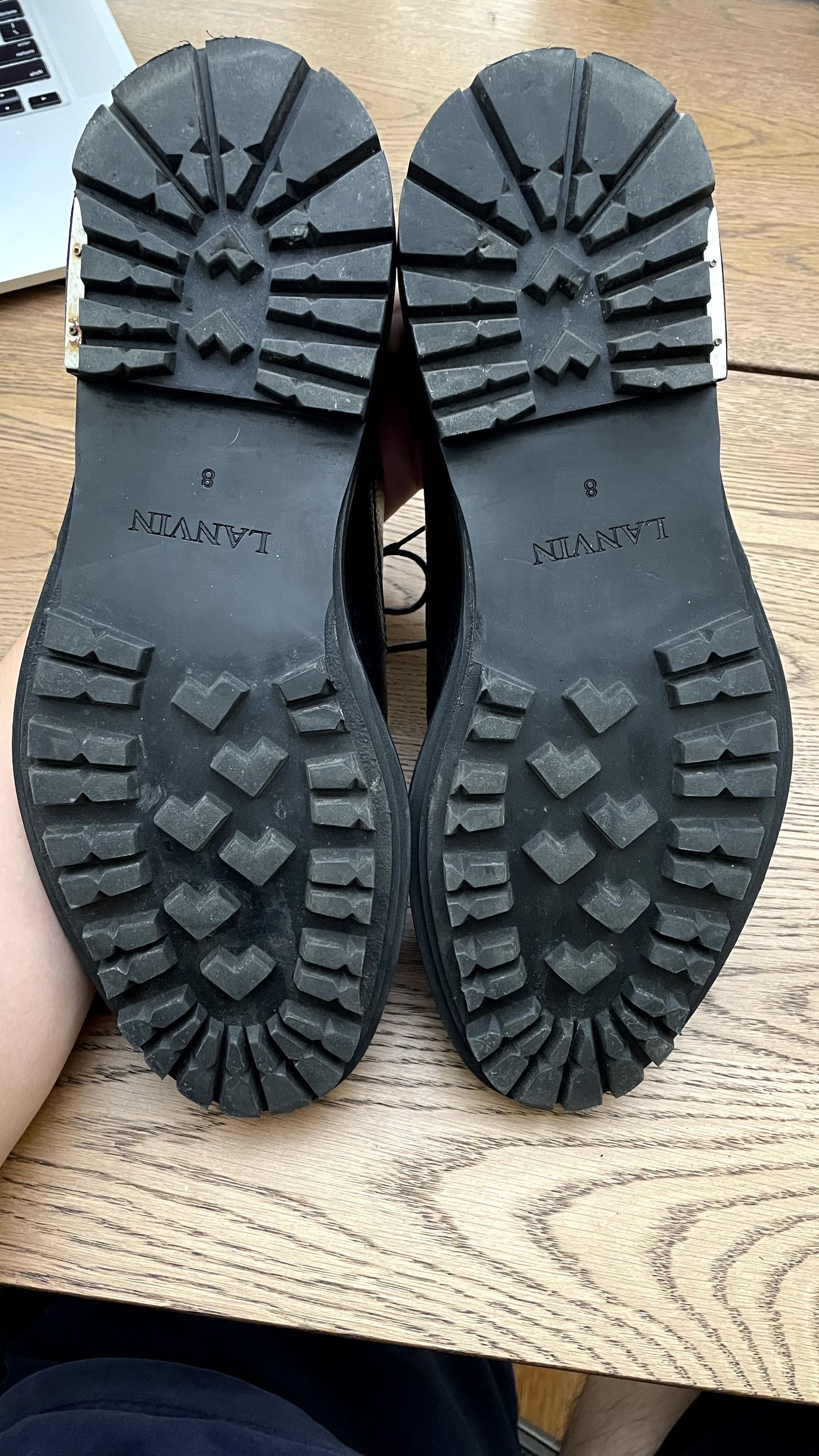 Lanvin Lanvin pebbled laced shoe Size US 8 / EU 41 - 6 Thumbnail