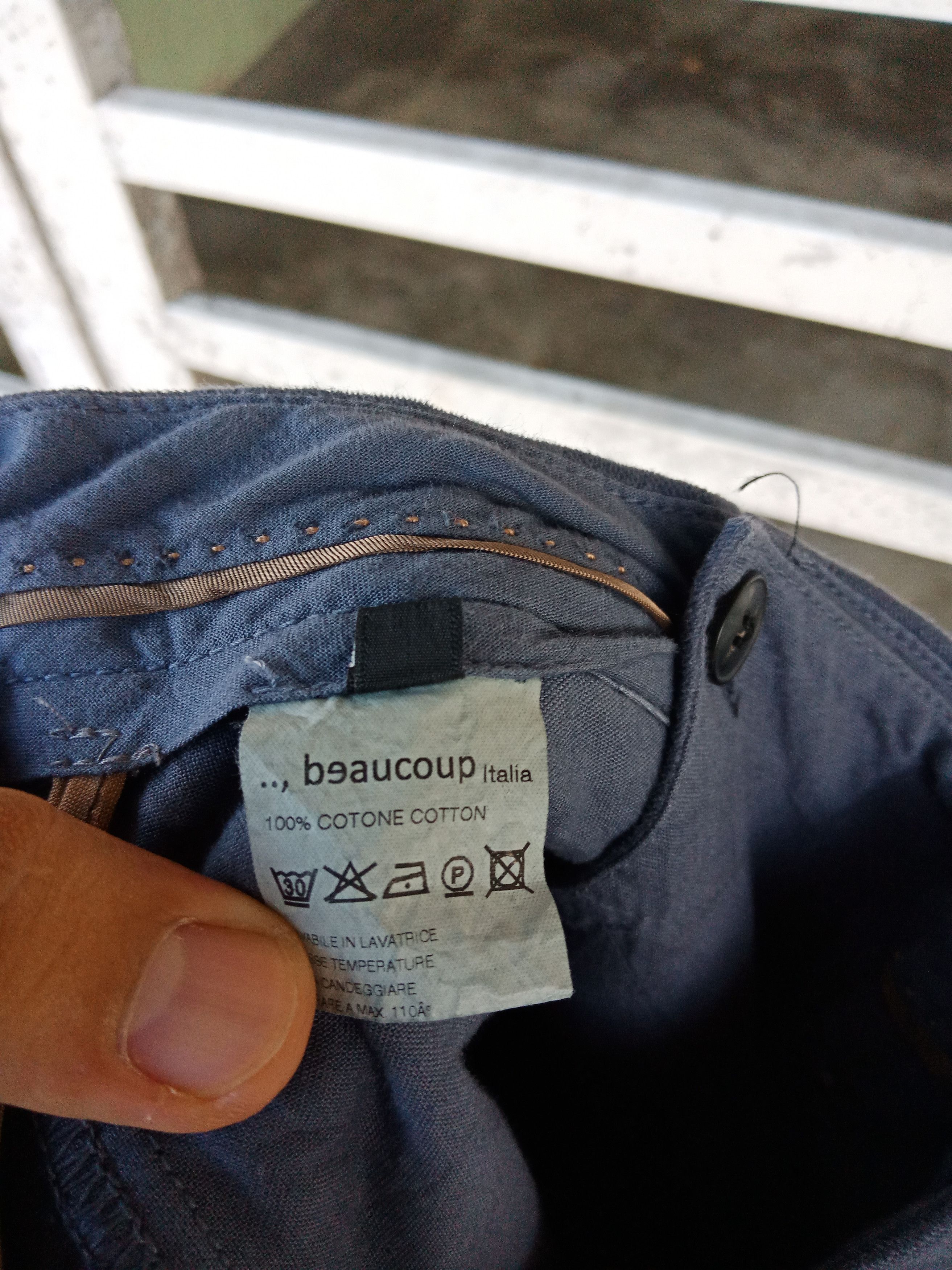 Japanese Brand Beau coup Street Fashion Cotton Pants Made in Italy Size US 32 / EU 48 - 9 Thumbnail