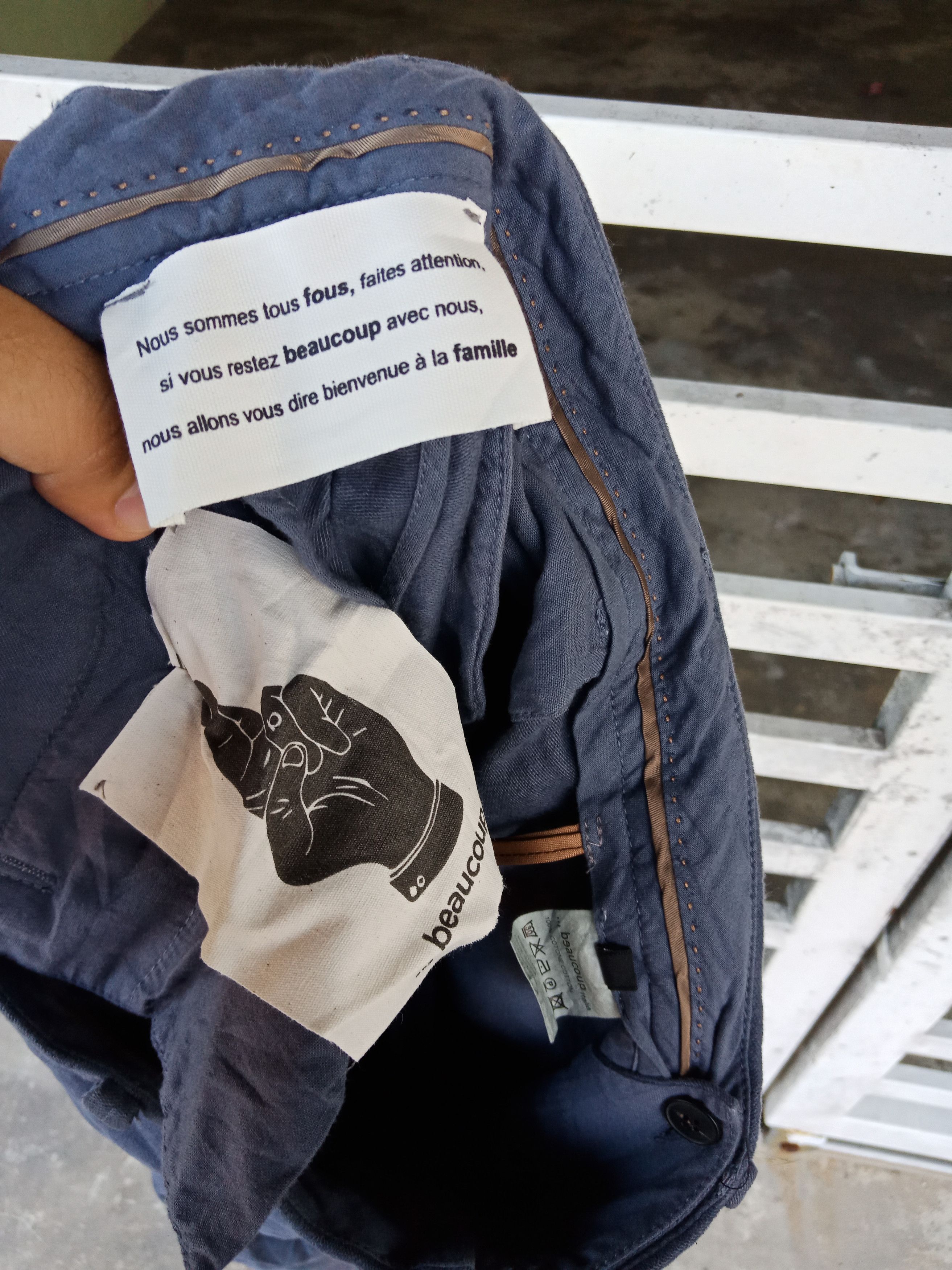 Japanese Brand Beau coup Street Fashion Cotton Pants Made in Italy Size US 32 / EU 48 - 10 Thumbnail