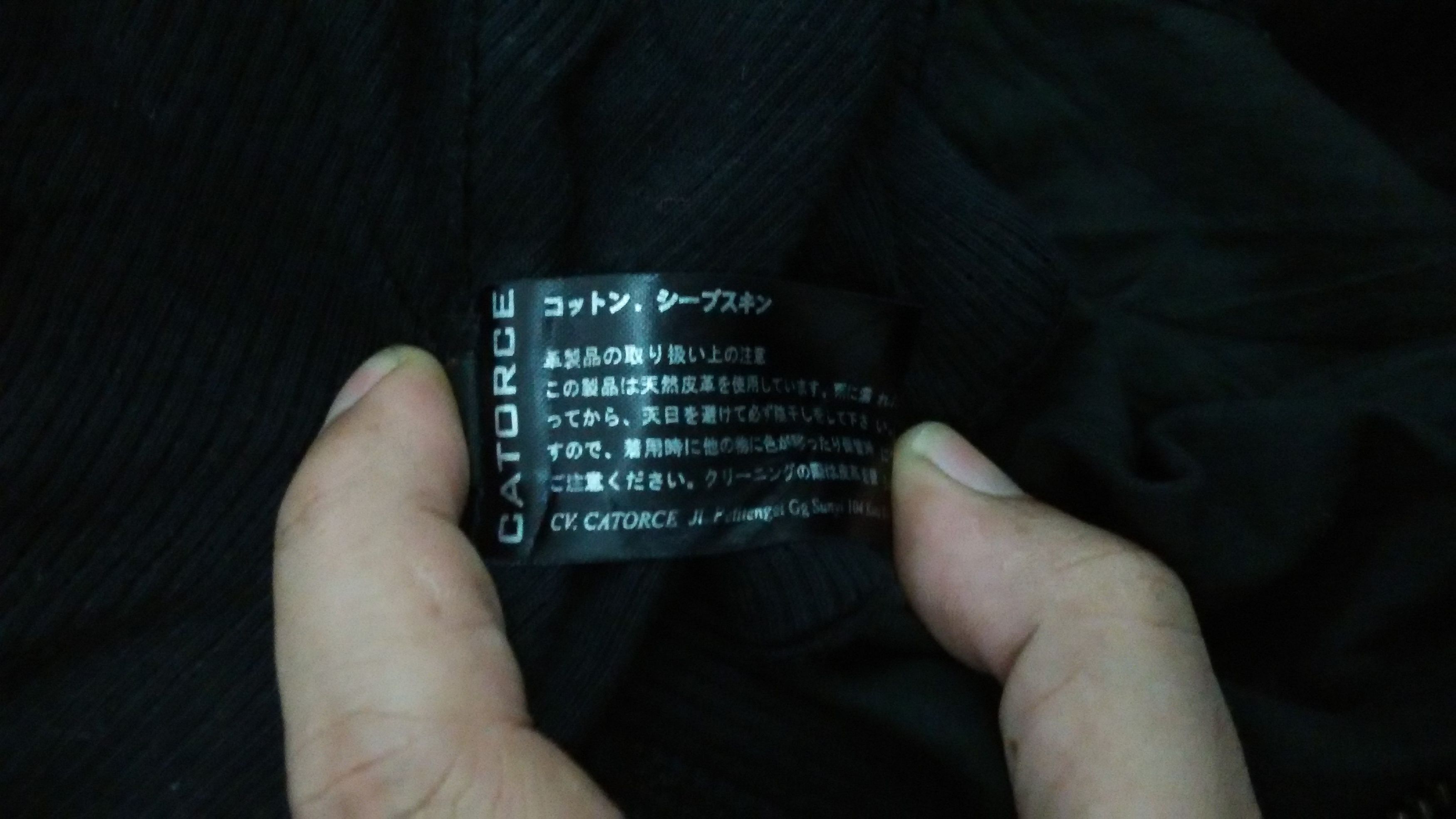 Japanese Brand Rare Japan designer Catorce light jacket black 