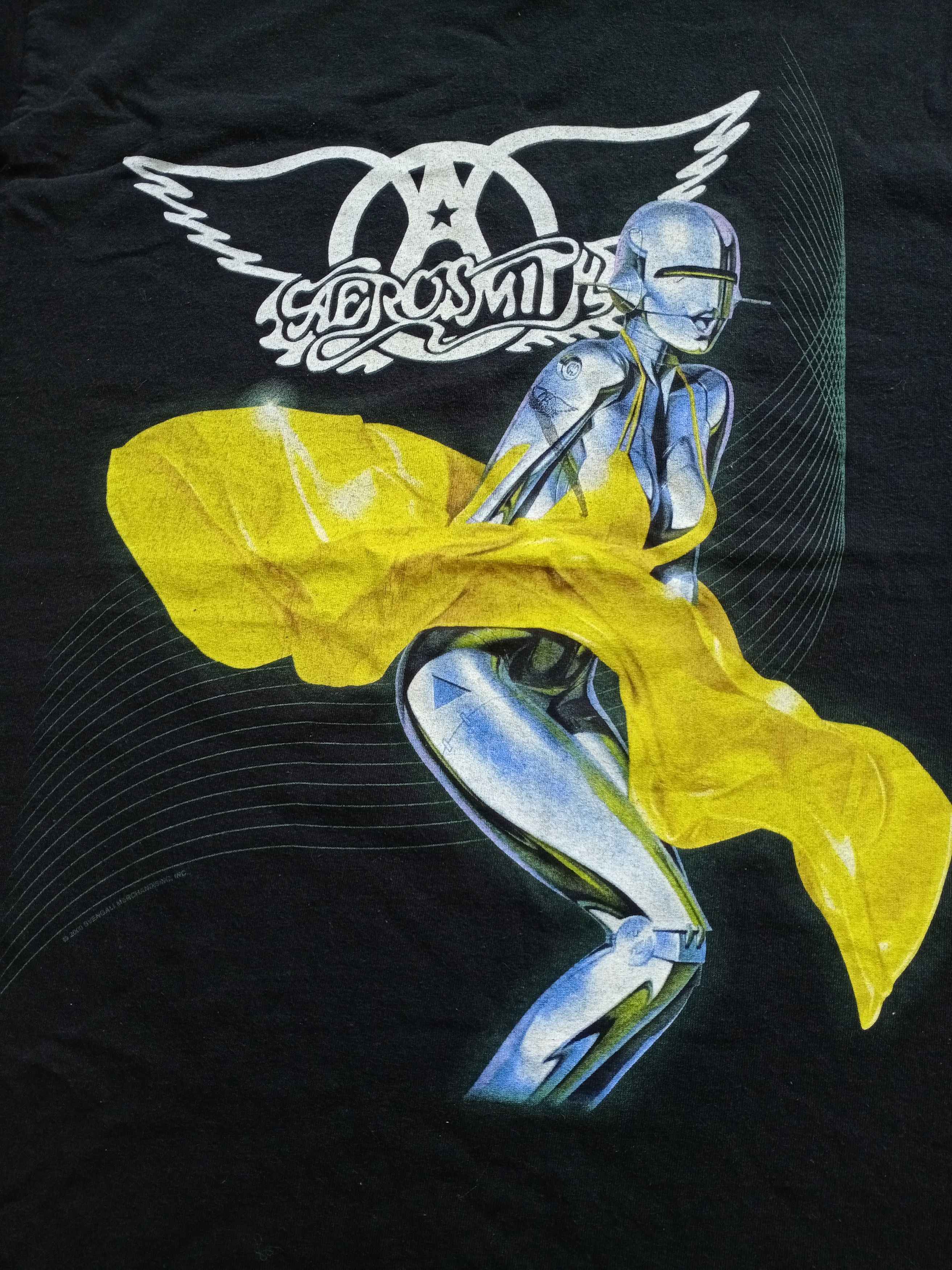 Band Tees × Giant × Made In Usa Vintage Aerosmith Hajime Sorayama World  Tour Just Push Play | Grailed