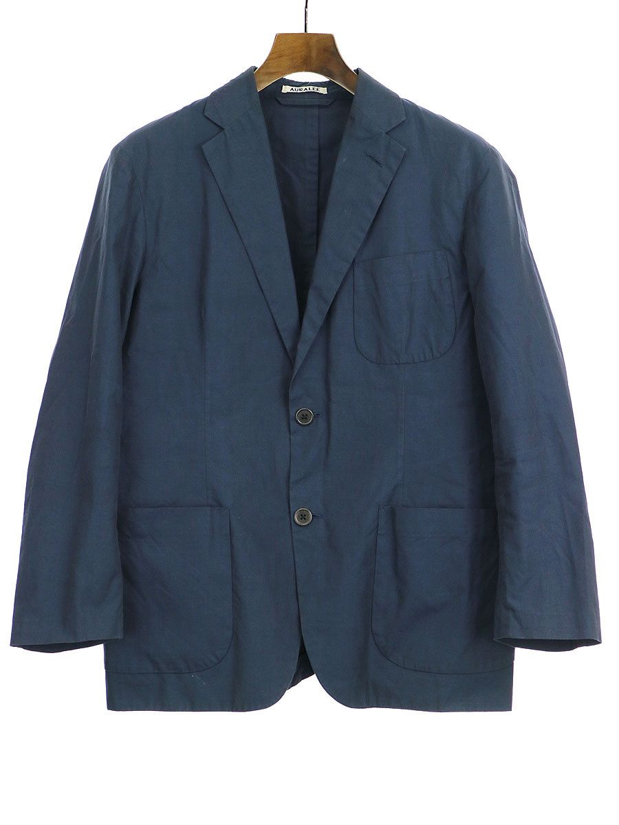 Auralee AURALEE HIGH COUNT FINX CHAMBRAY JACKET | Grailed