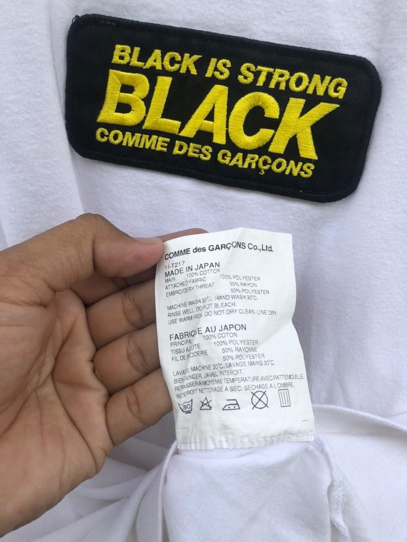 CDG by Comme des Garcons × Comme des Garcons Black Comme Des Garcons Black/Black Is Strong Patched Embroidery Size US M / EU 48-50 / 2 - 8 Thumbnail