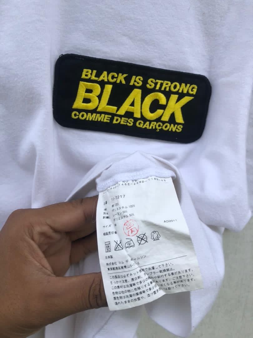 CDG by Comme des Garcons × Comme des Garcons Black Comme Des Garcons Black/Black Is Strong Patched Embroidery Size US M / EU 48-50 / 2 - 7 Thumbnail