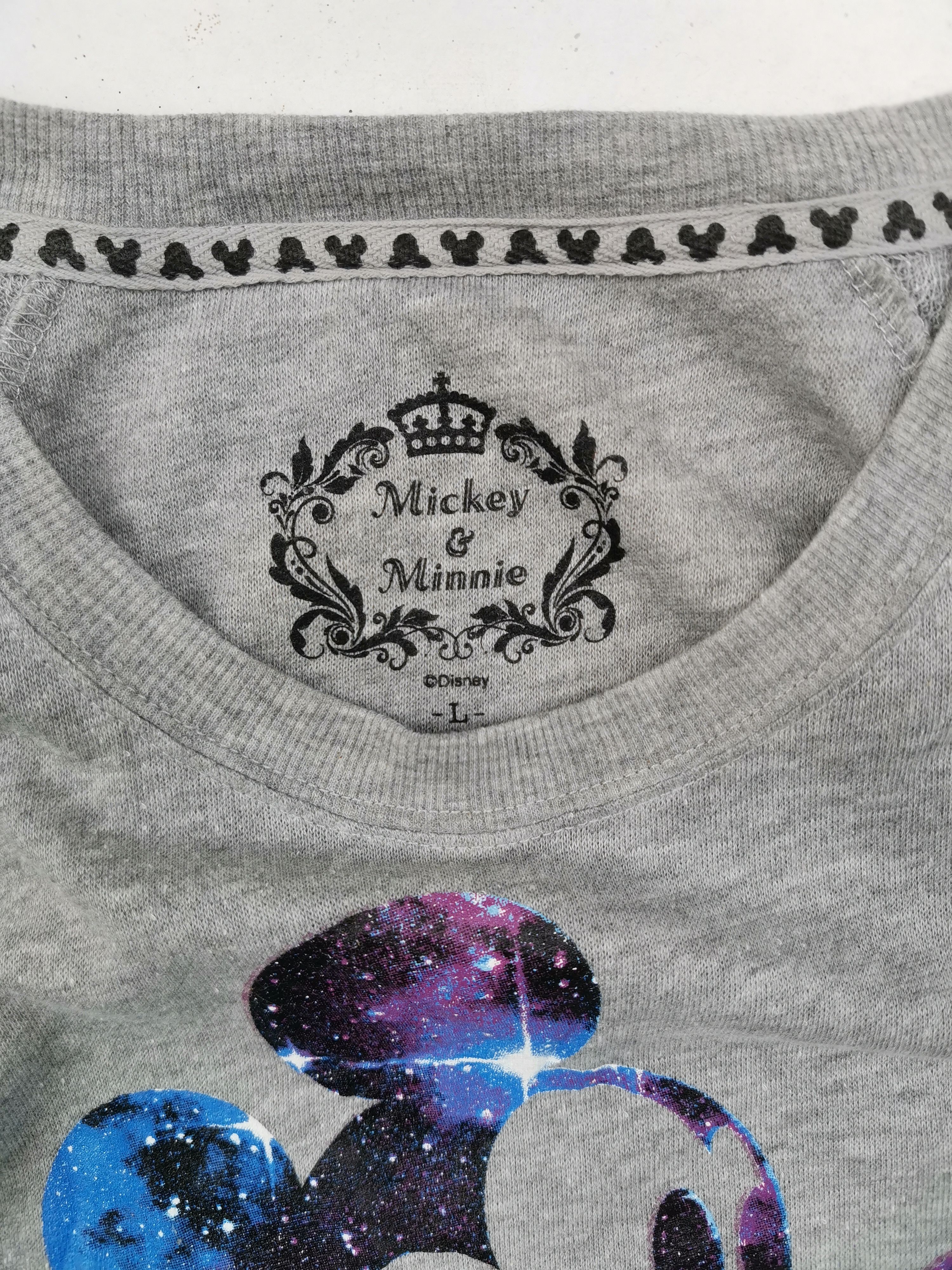 Disney Vintage Disney Mickey Mouse Big Logo Sweatshirt Size US L / EU 52-54 / 3 - 5 Thumbnail