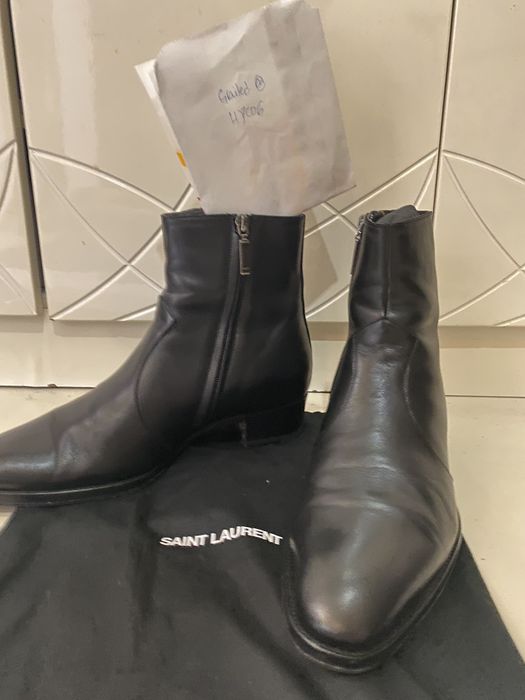 Saint Laurent Paris Saint laurent wyatt 40 zipped boots | Grailed