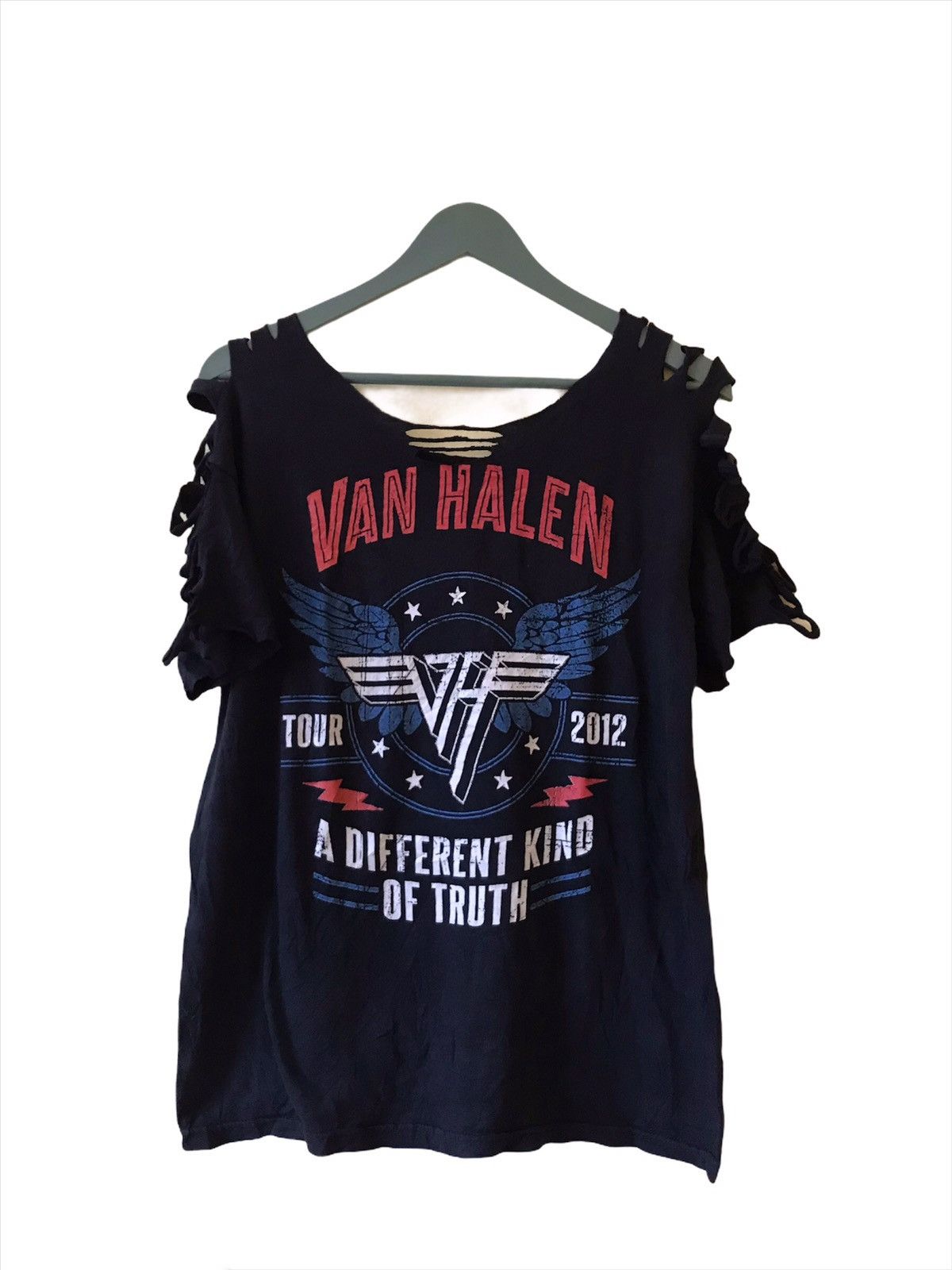 Vintage Distressed Van Halen A Different Kind of Truth Tour