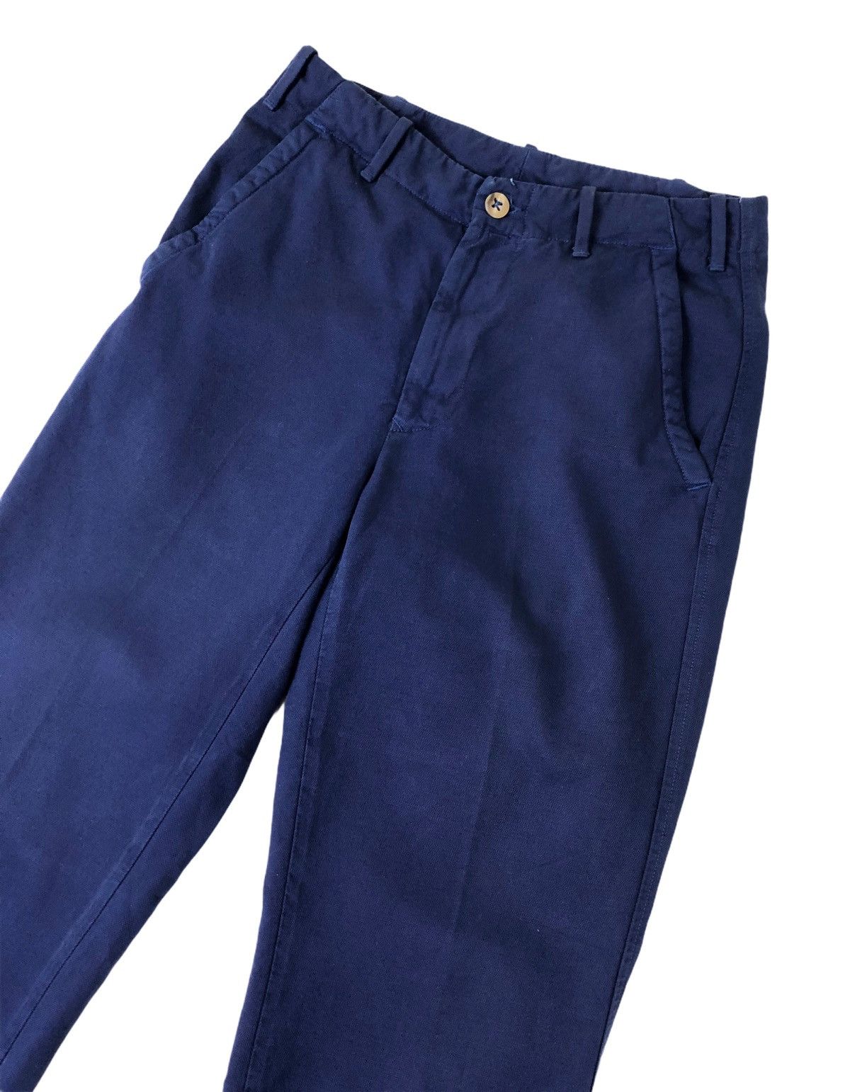 Designer × Incotex Incotex Blue Indigo Slim Fit Trousers Pants Size US 27 - 5 Thumbnail