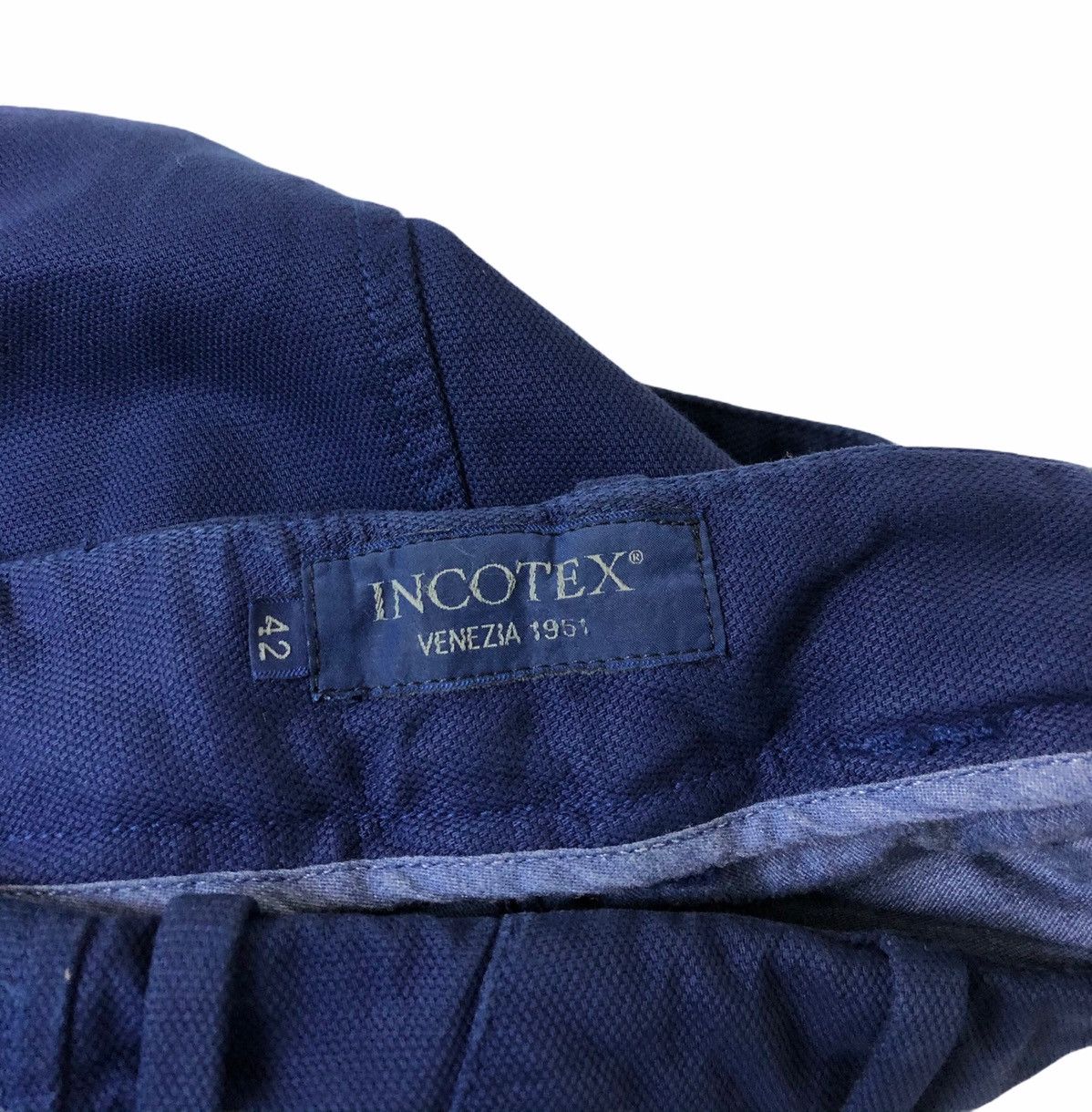 Designer × Incotex Incotex Blue Indigo Slim Fit Trousers Pants Size US 27 - 11 Thumbnail