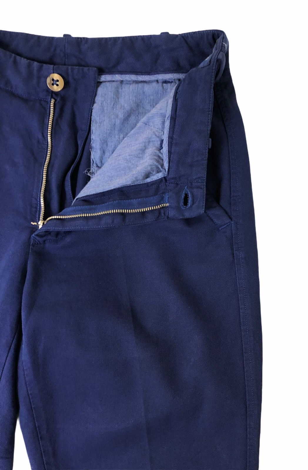 Designer × Incotex Incotex Blue Indigo Slim Fit Trousers Pants Size US 27 - 10 Thumbnail