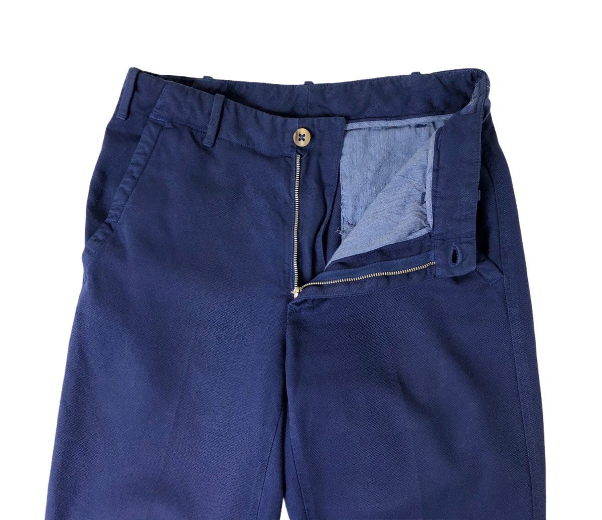 Designer × Incotex Incotex Blue Indigo Slim Fit Trousers Pants Size US 27 - 9 Thumbnail