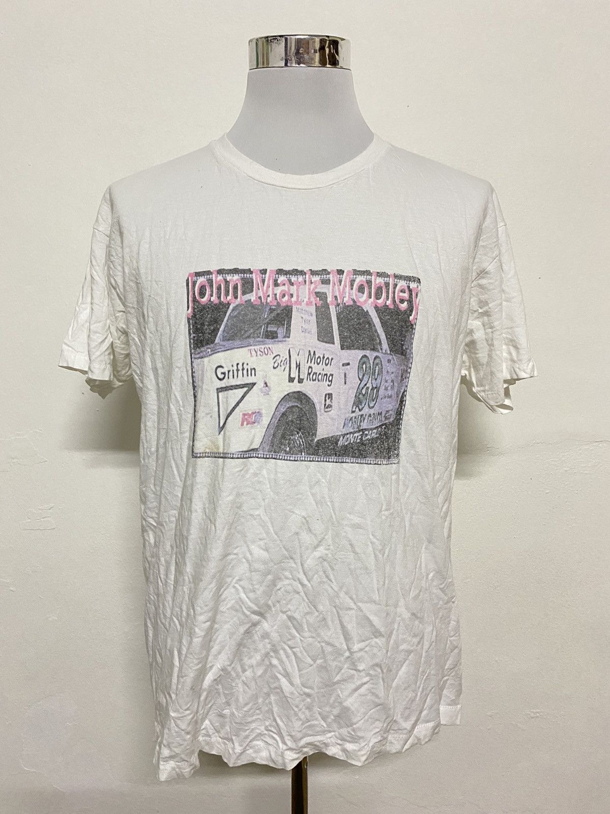 Vintage vintage john mark mobley racing car tshirt | Grailed