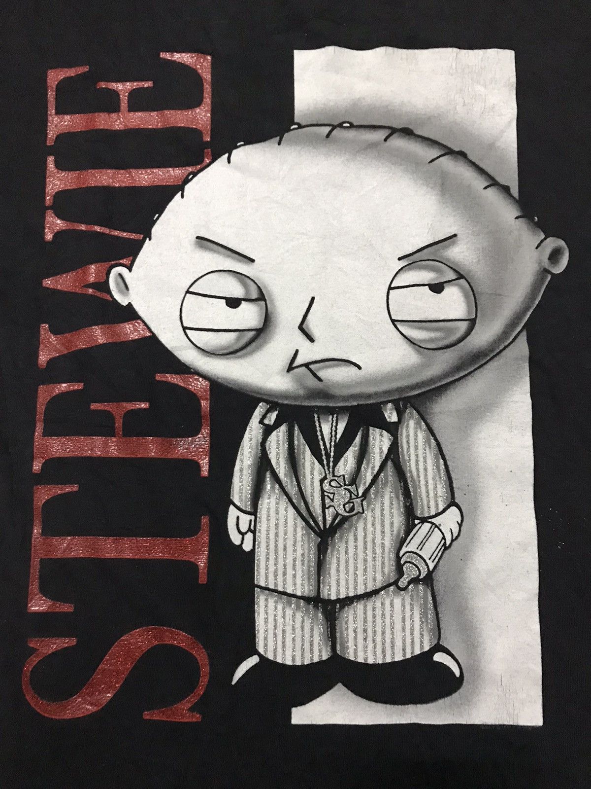Vintage Family Guy Stewie Scarface Parody Tee, image size:1200x1600