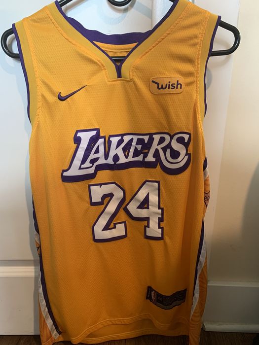 Lakers jersey clearance with wish patch