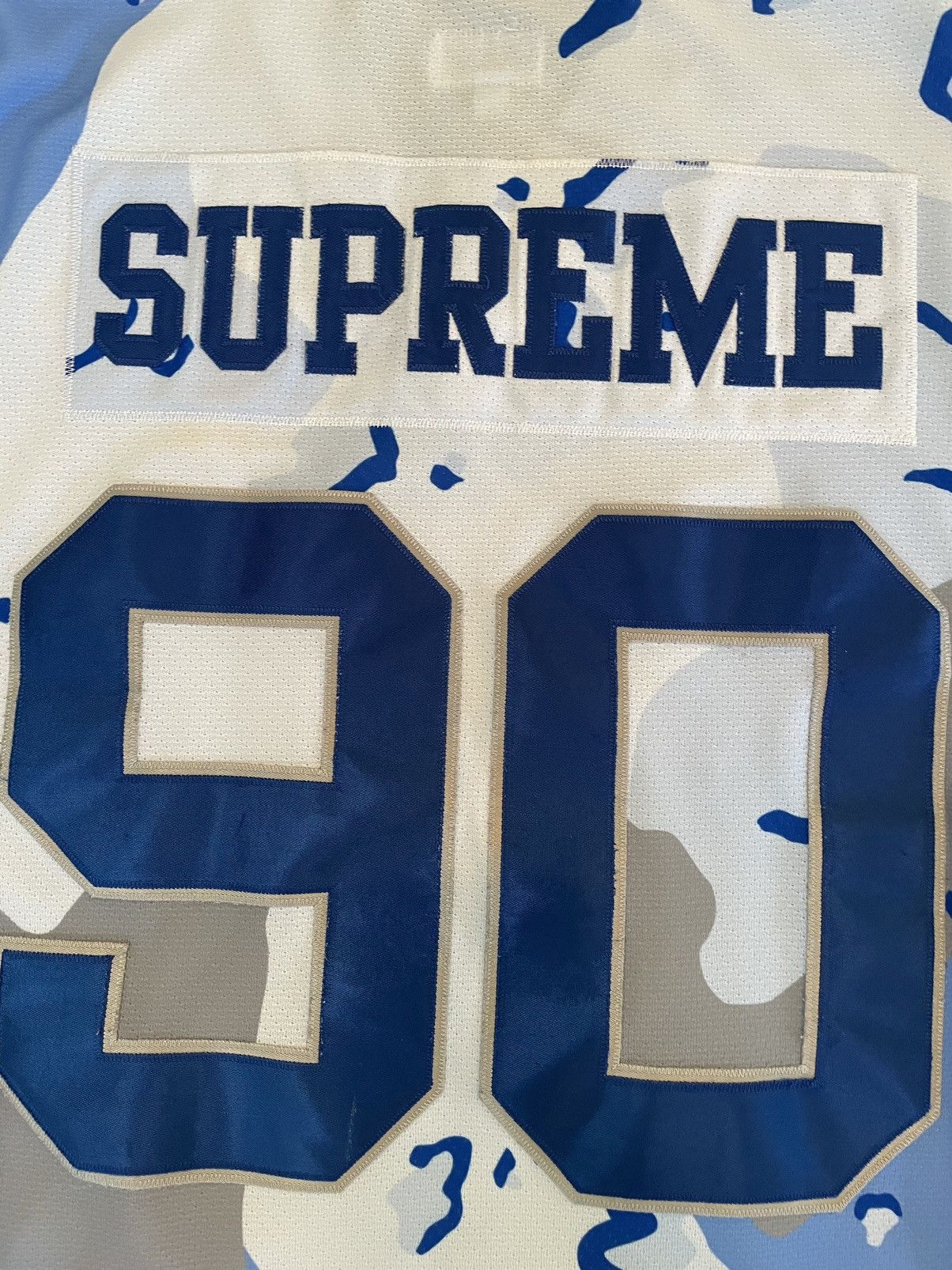 Hype × Jersey × Supreme Supreme Hockey Jersey Blue Desert Hype × Jersey × Supreme Supreme Hockey Jersey Blue Desert