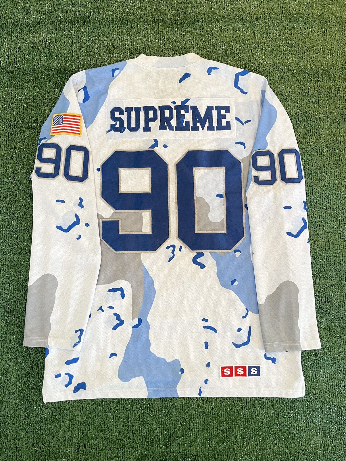 SUPREME DESERT CAMO HOCKEY JERSEY - WHITE