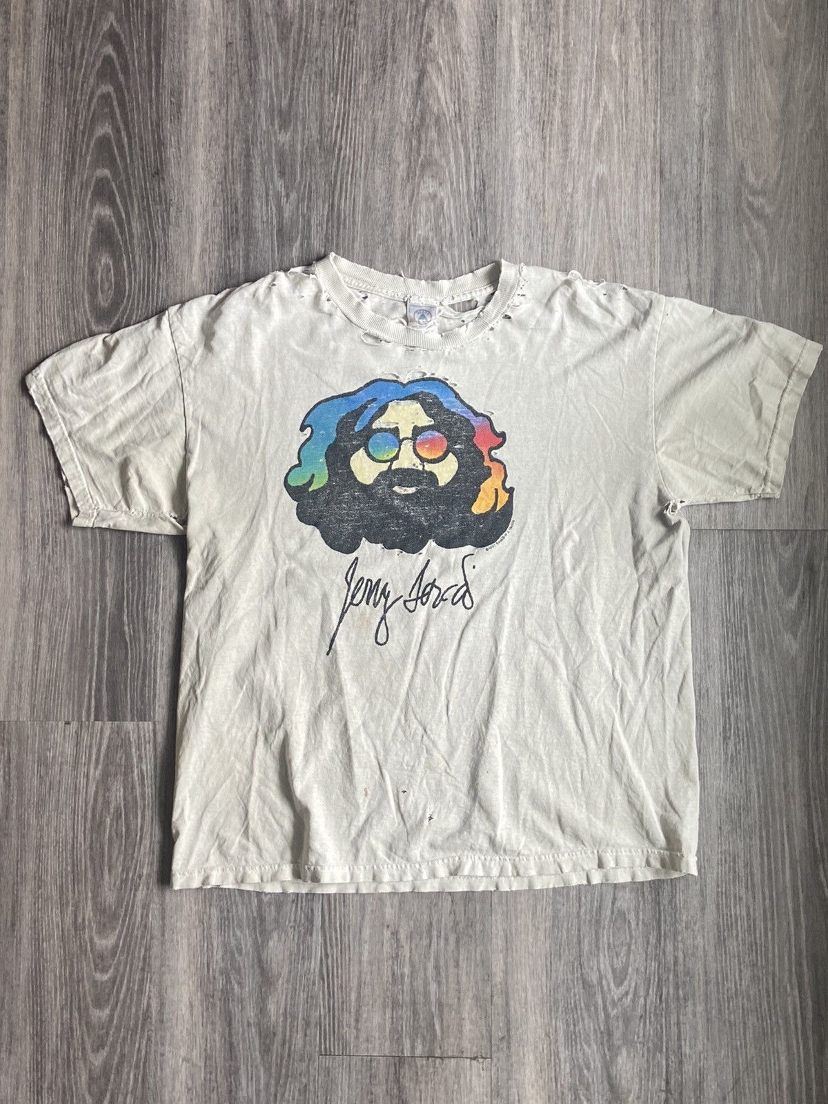 Vintage Jerry Garcia cheapest Band Tee Shirt Grateful Dead Size Large