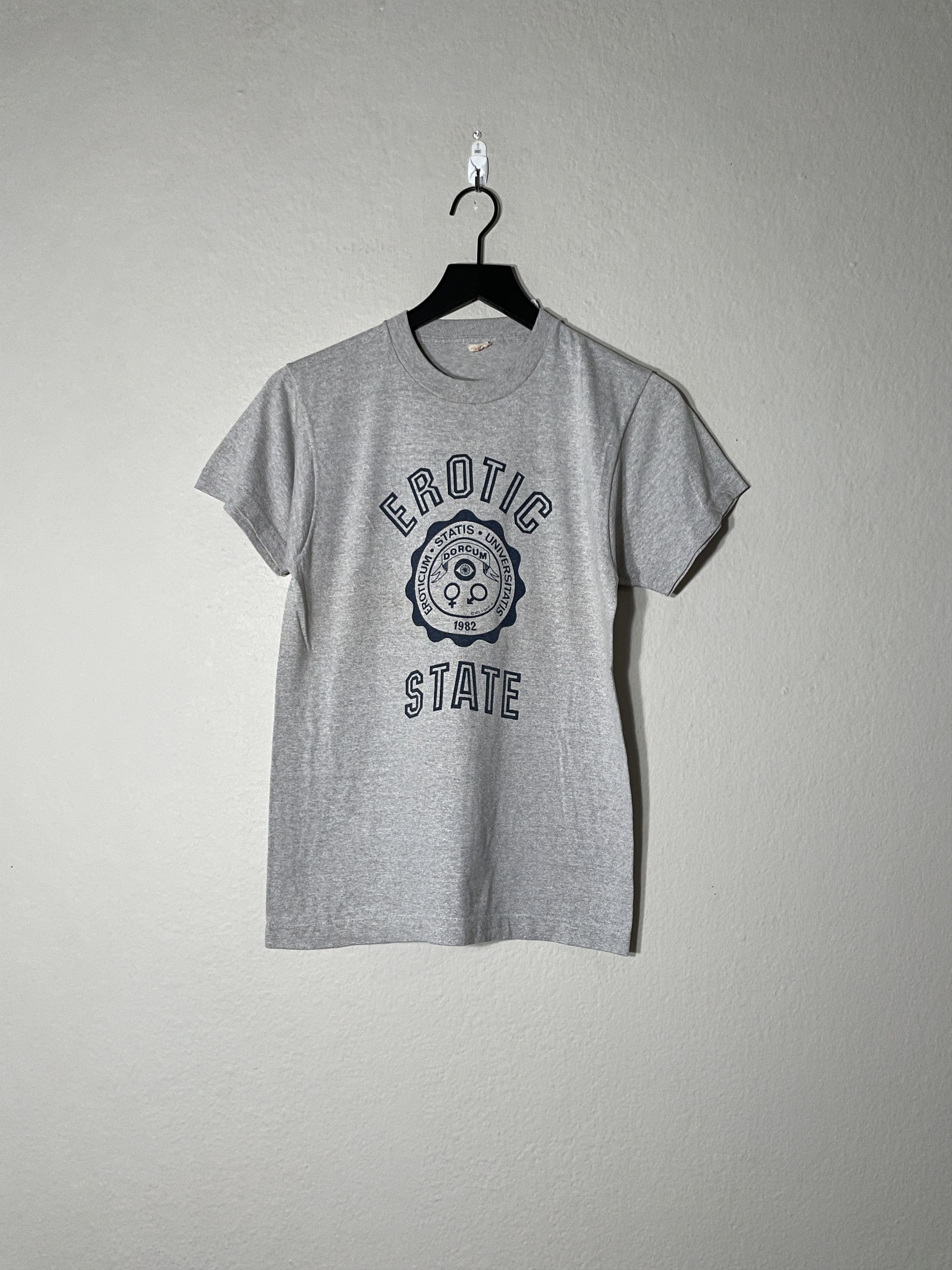 vintage 80s Erotic State University College Comedy Shirt