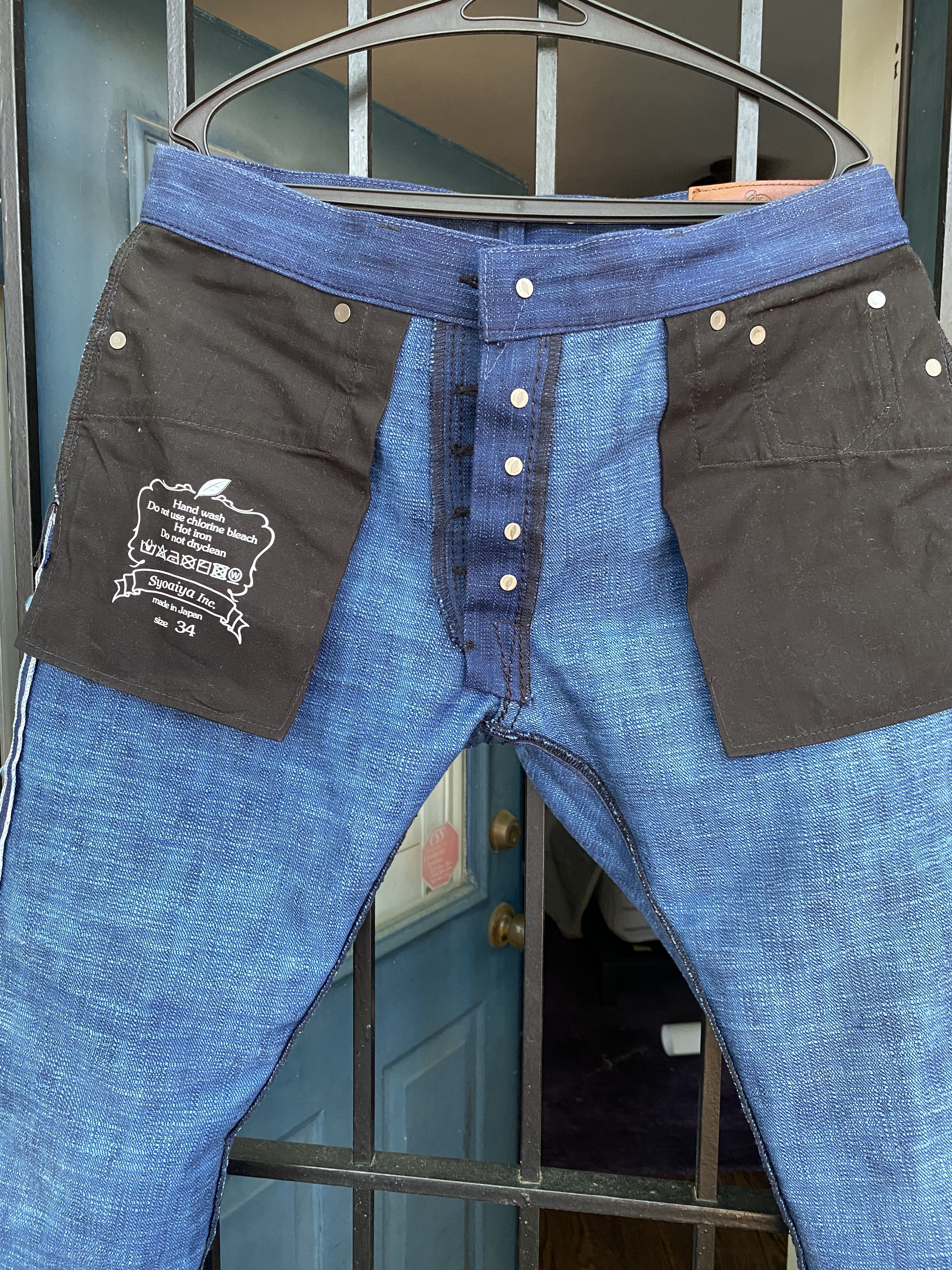 Pure Blue Japan Raw denim jeans Size US 34 / EU 50 - 4 Thumbnail