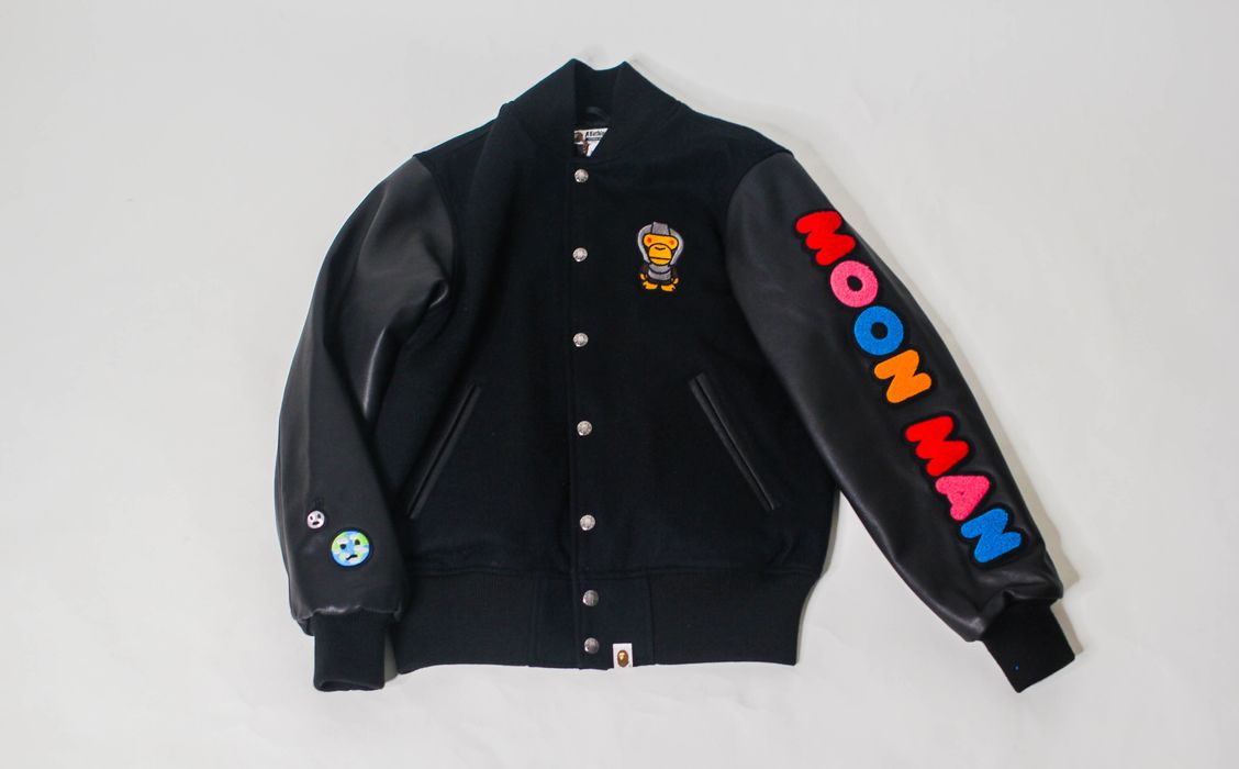 Bape Bape x Kid Cudi Varsity Jacket Grailed