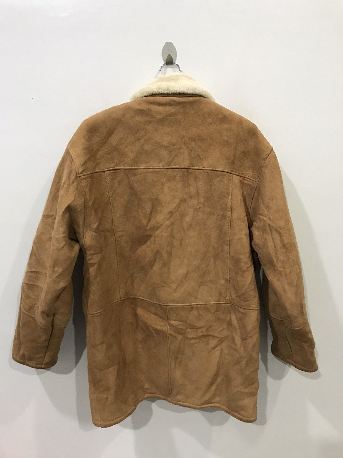 Genuine Leather Real Suede Leather Shearling Inside Bulgarian Made Coat Size US L / EU 52-54 / 3 - 7 Thumbnail