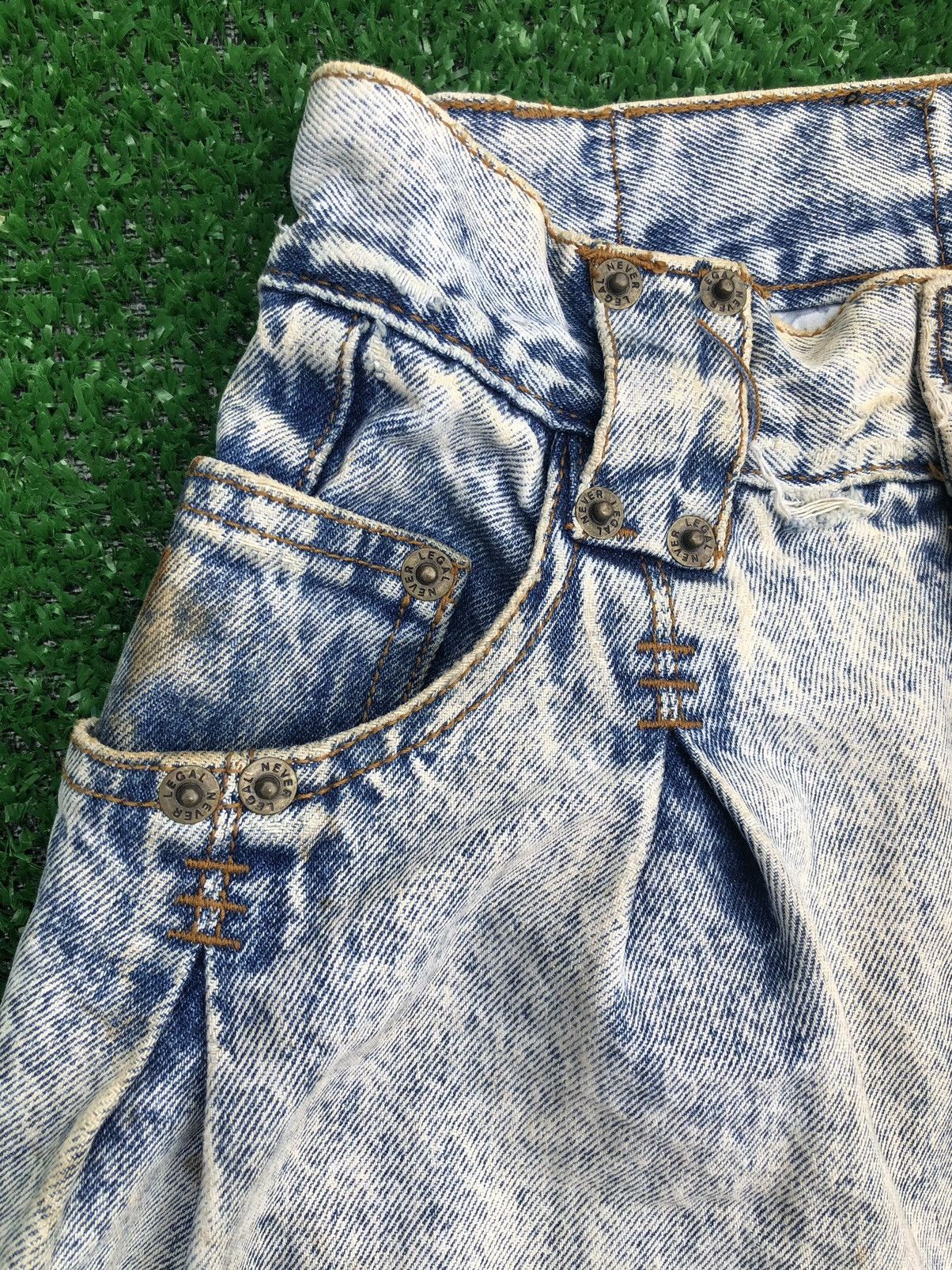 Vintage Vintage 90s New York Airbrushed Jeans Twin Towers Acid Wash Size US 30 / EU 46 - 7 Thumbnail