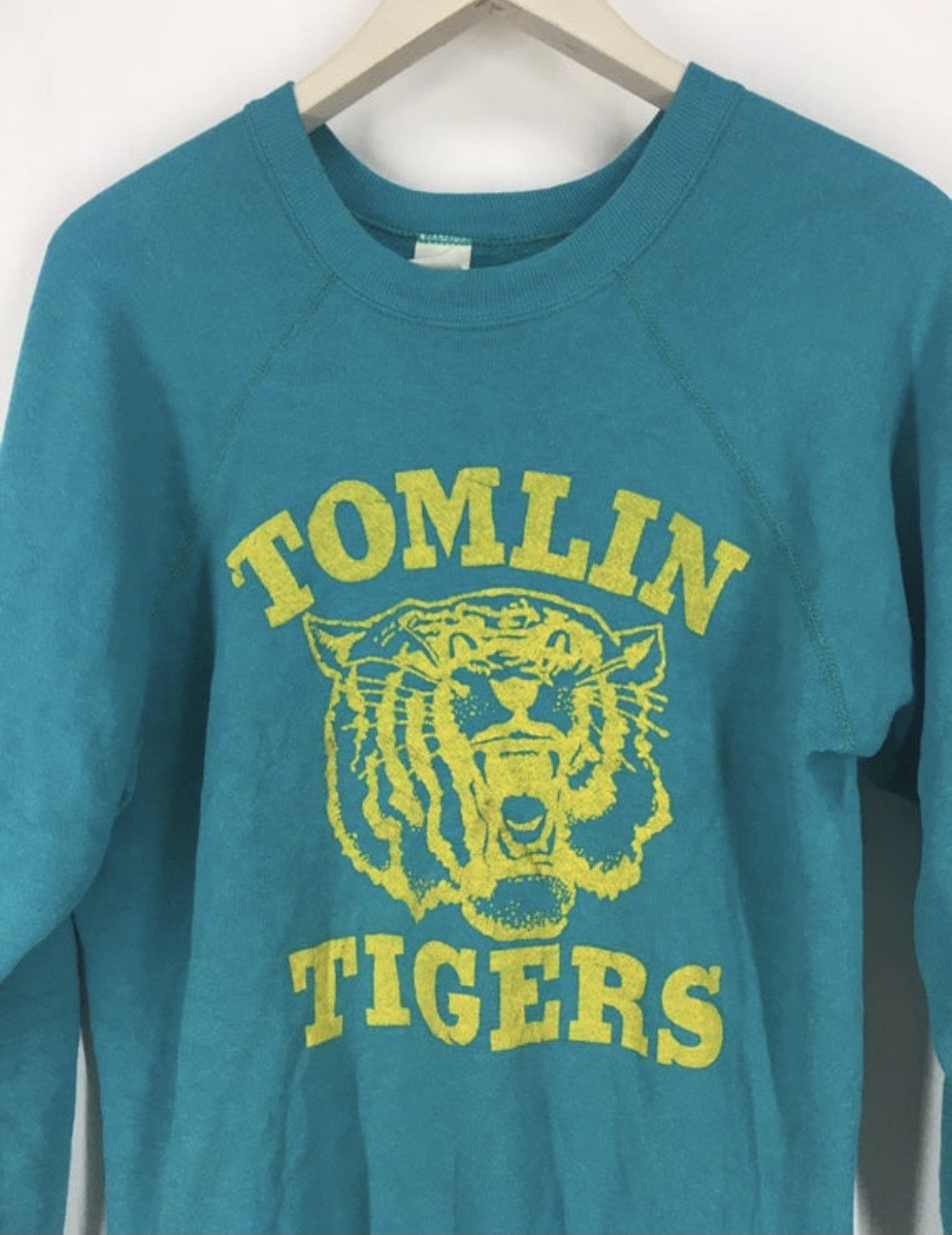 Vintage Vintage 80s Tomlin Tiger sweatshirt Size US M / EU 48-50 / 2 - 3 Thumbnail