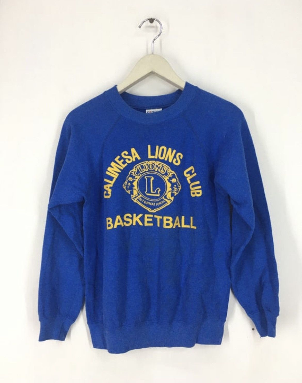 Vintage Vintage 80s Calimesa Lions Club Basketball sweatshirt Size US S / EU 44-46 / 1 - 1 Thumbnail