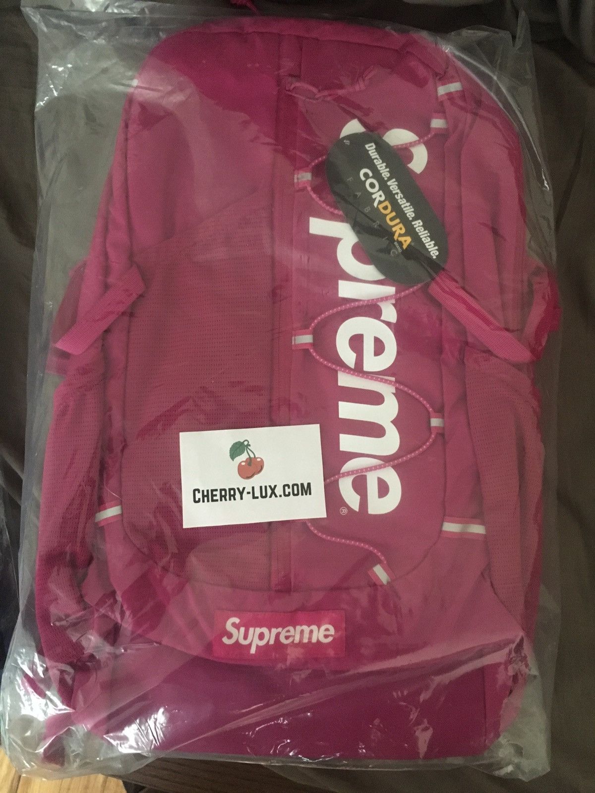 Supreme backpack pink online