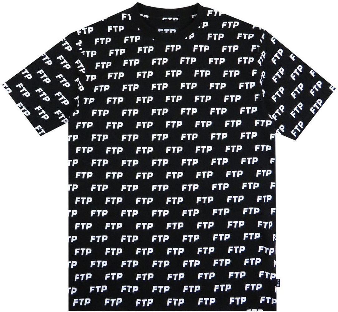 FTP All Over Logo sold Tshirt Size M