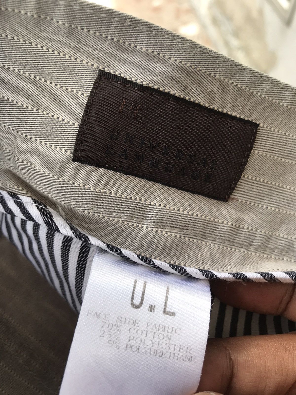 Issey Miyake 💥Vintage Universal Language Stripe Cargo Pant Size US 31 - 6 Thumbnail