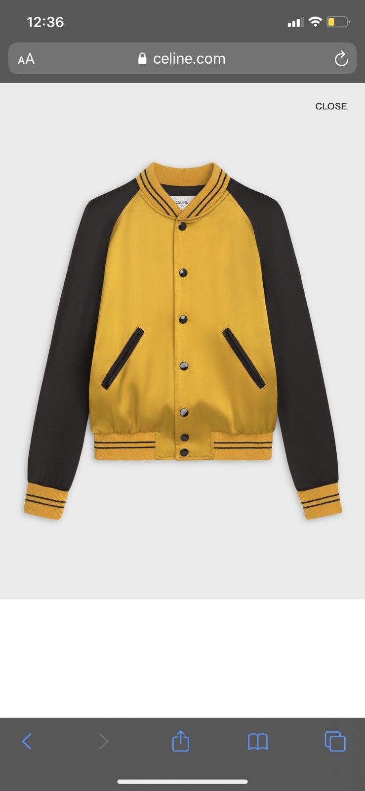 CELINE｜JACKETS (CELINE PARIS TEDDY JACKET IN SATIN (2V5 Celine Celine teddy jacket in satin w/ studs | Grailed