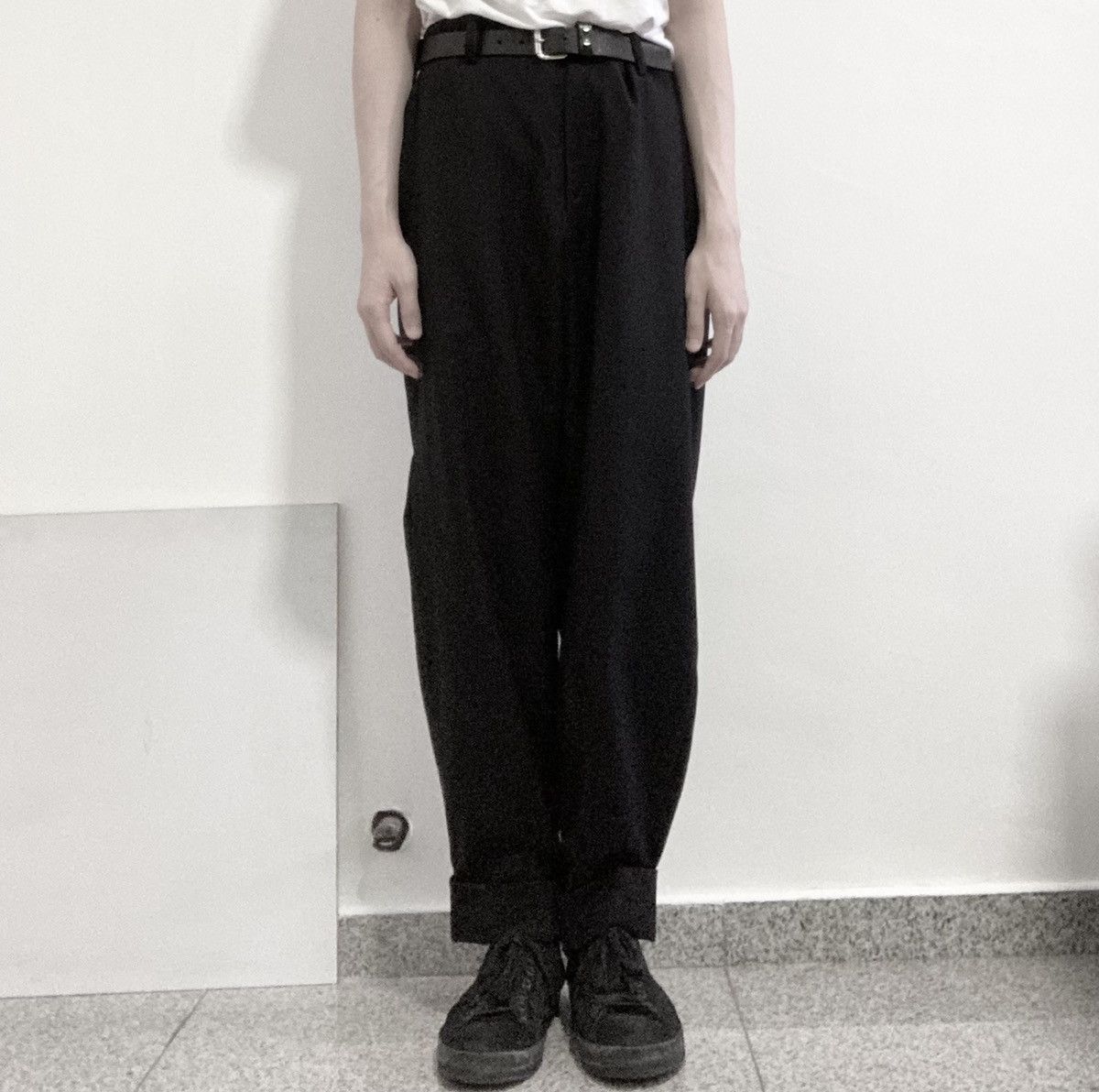 Yohji Yamamoto AW08 Pour Homme Cuff Trousers Size US 34 / EU 50 - 1 Thumbnail