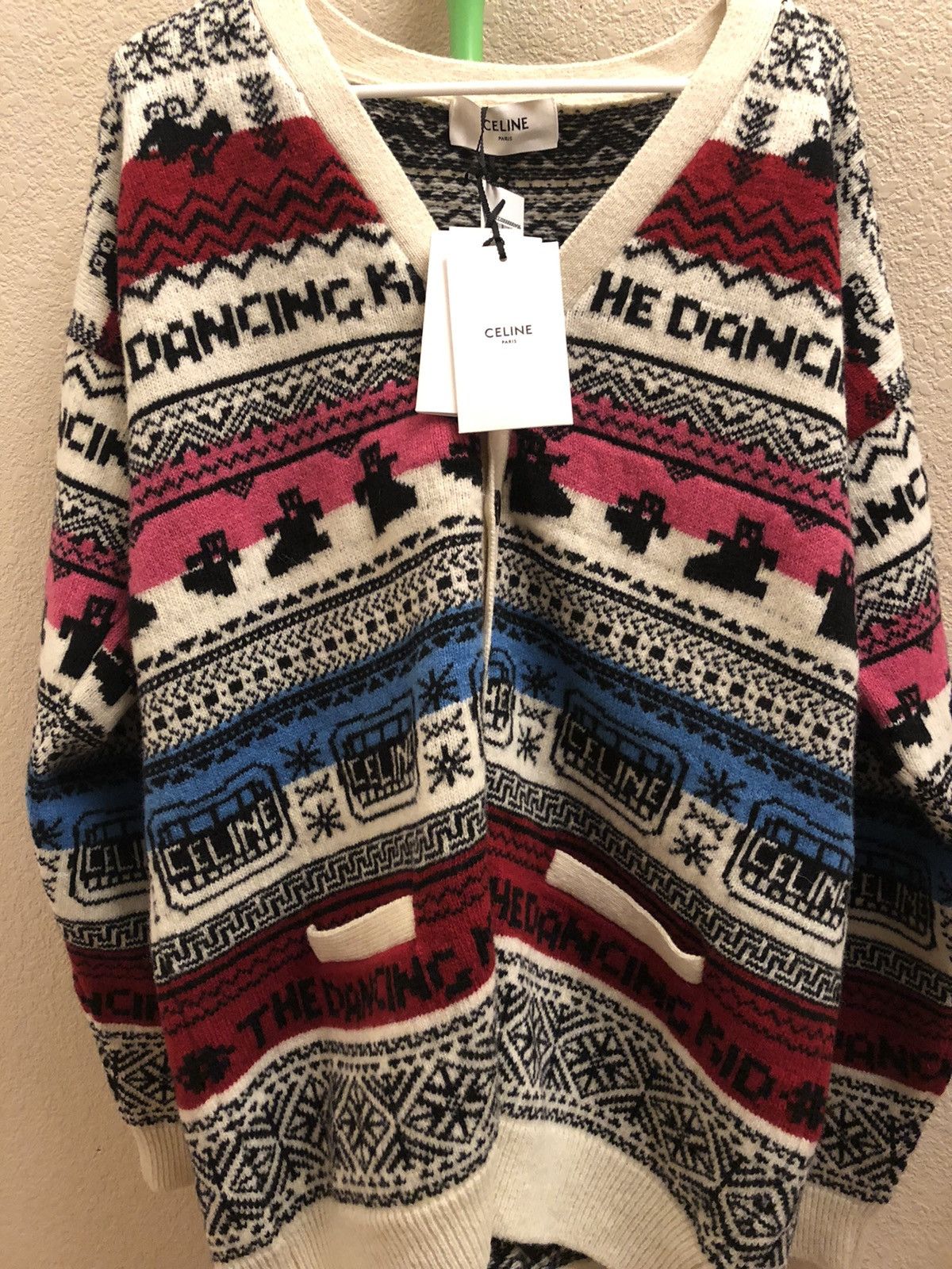 Celine (FINAL DROP) SS21 The Dancing Kid LOOSE CARDIGAN IN WOOL | Grailed