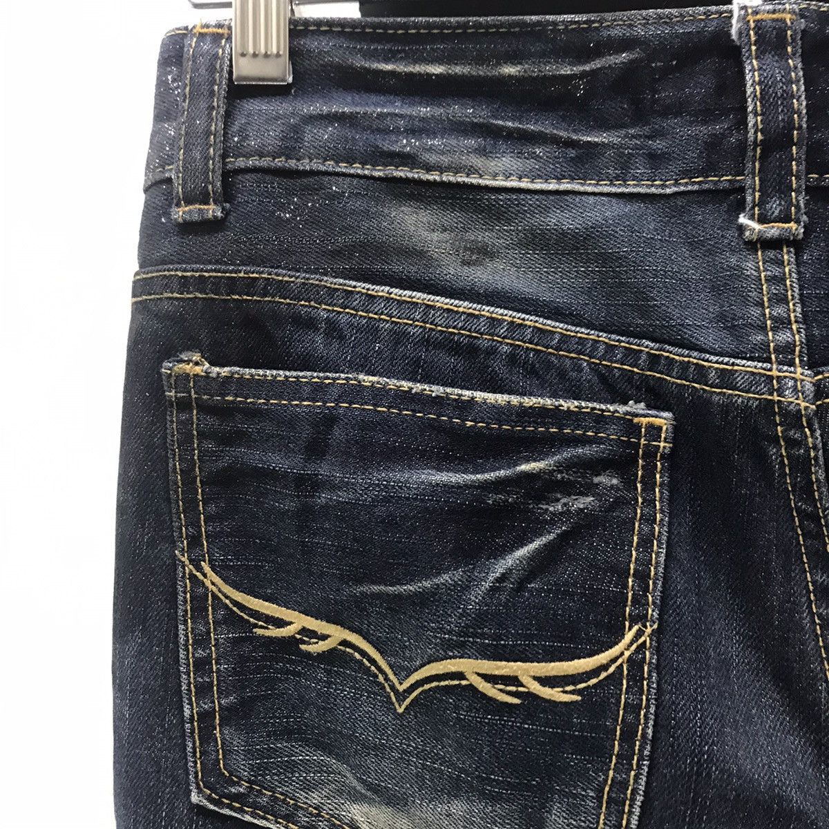 GOSTAR DE FUGA Gostar De Fuga Whisker Coated Denim Jeans Size US 29 - 13 Thumbnail