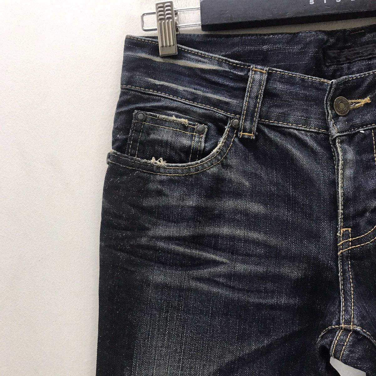 GOSTAR DE FUGA Gostar De Fuga Whisker Coated Denim Jeans Size US 29 - 5 Thumbnail