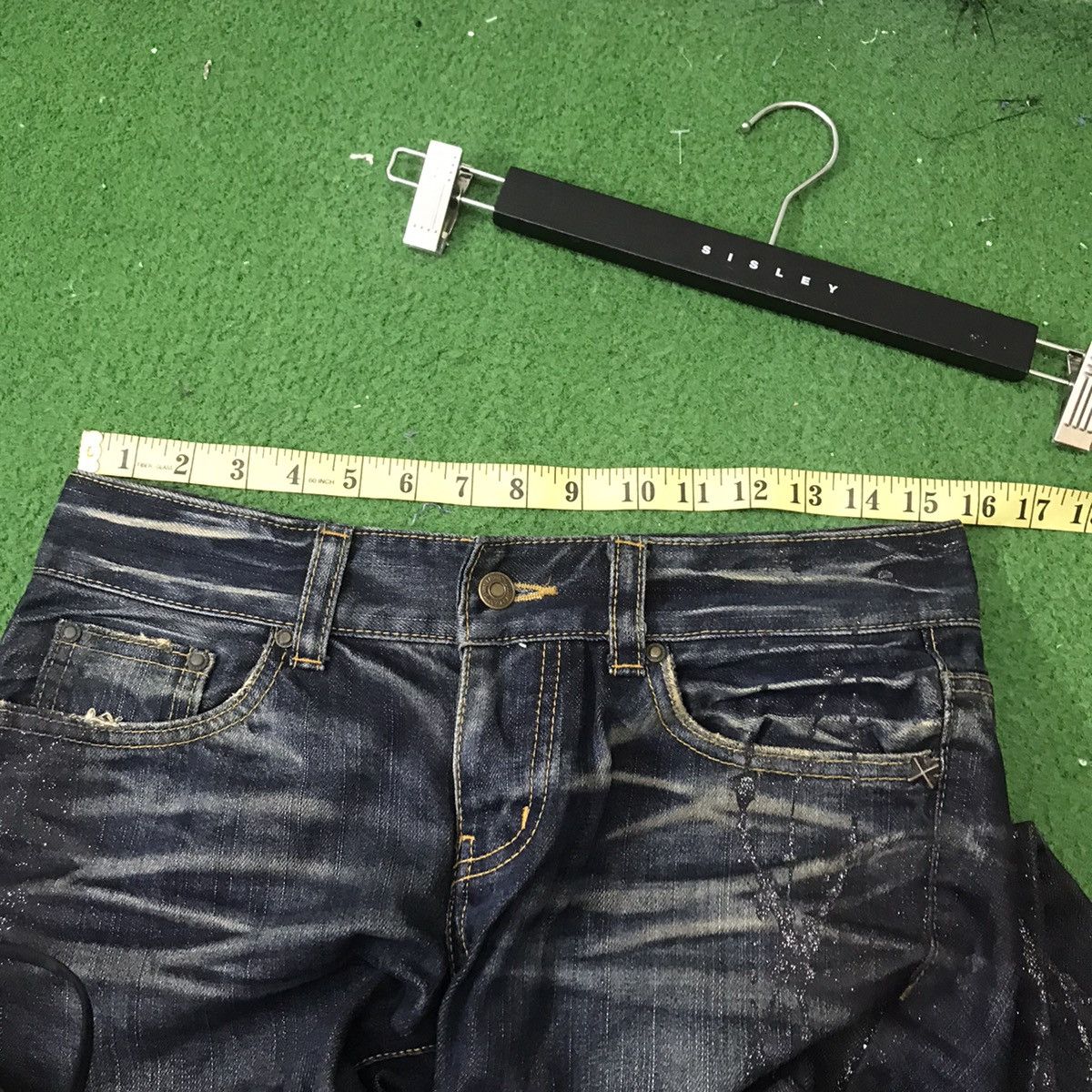 GOSTAR DE FUGA Gostar De Fuga Whisker Coated Denim Jeans Size US 29 - 24 Thumbnail