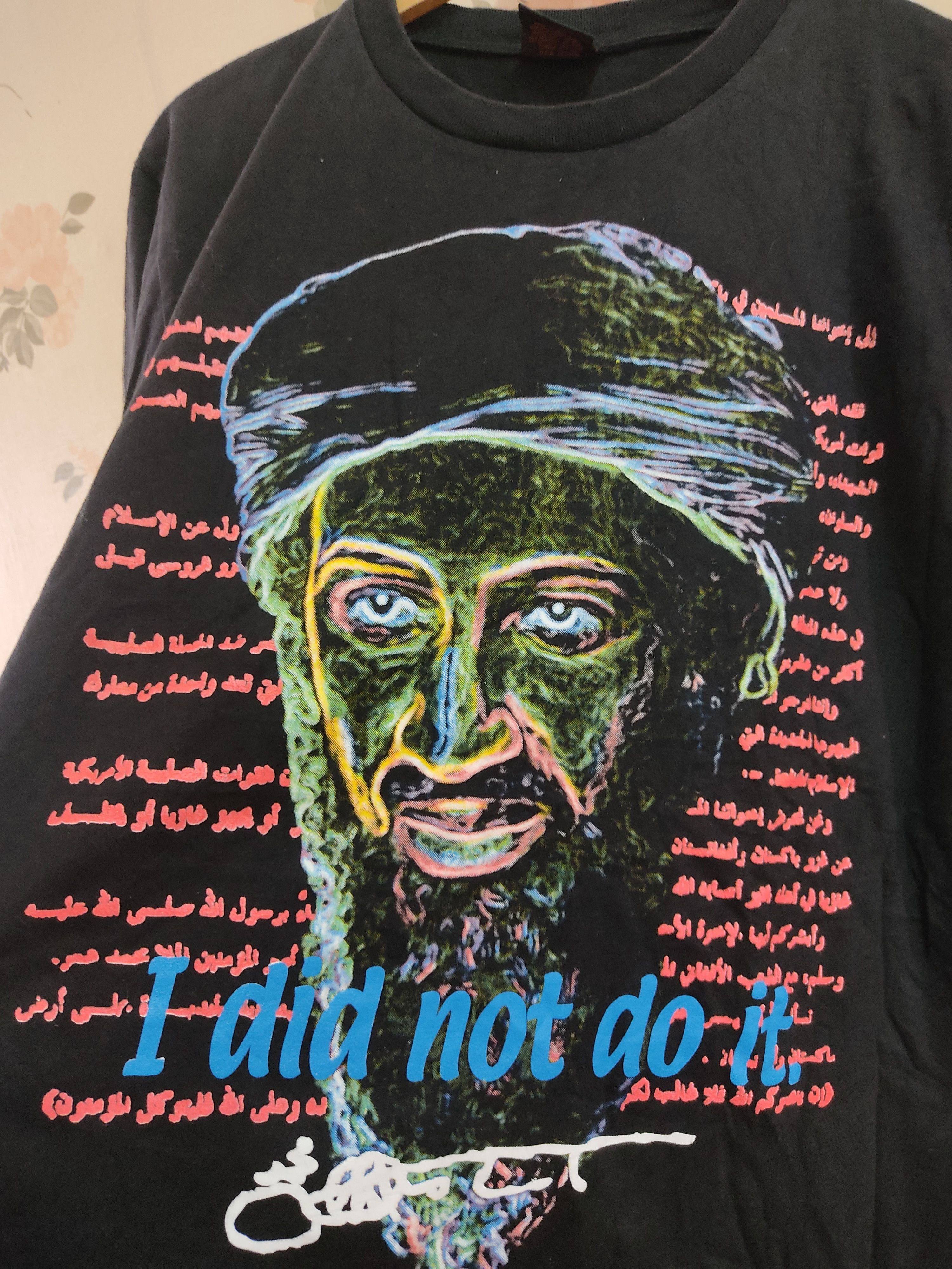 Rap Tees Vintage OSAMA BIN LADEN Tshirt Size US L / EU 52-54 / 3 - 5 Thumbnail