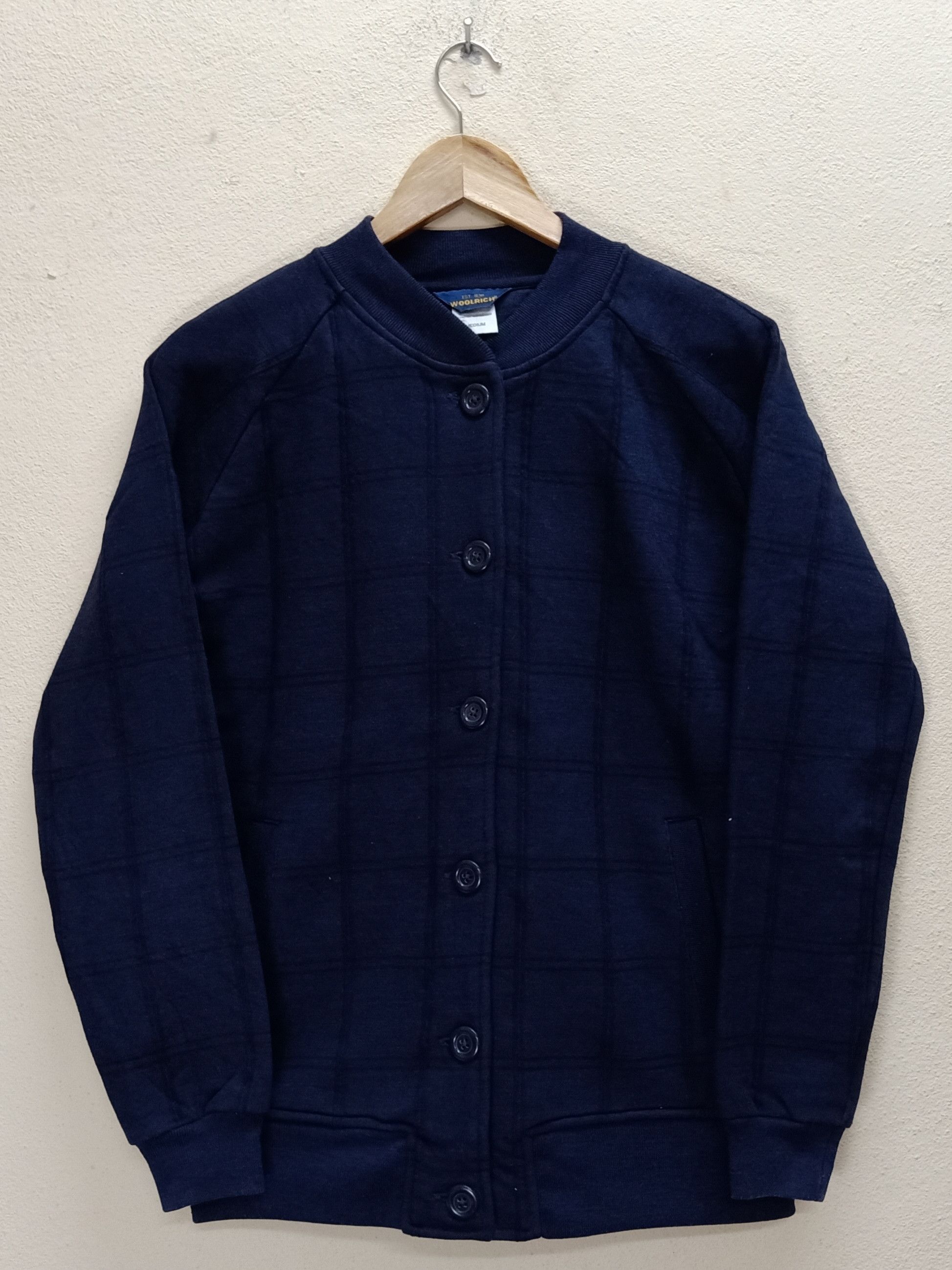 Woolrich Woolen Mills WOOLRICH Navy Color Fleece Full Button Sweater Cardigan Size US M / EU 48-50 / 2 - 1 Thumbnail