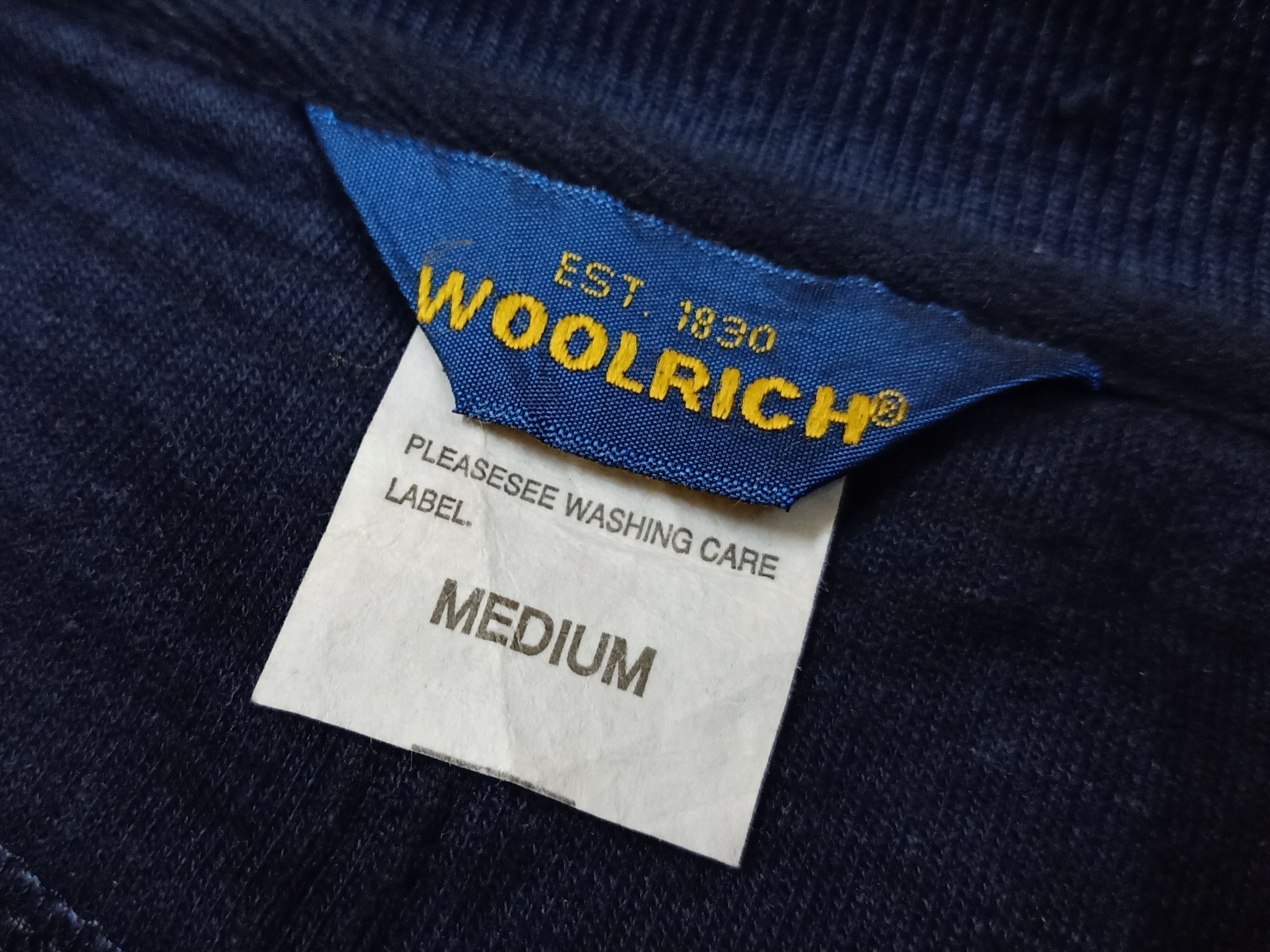 Woolrich Woolen Mills WOOLRICH Navy Color Fleece Full Button Sweater Cardigan Size US M / EU 48-50 / 2 - 6 Thumbnail