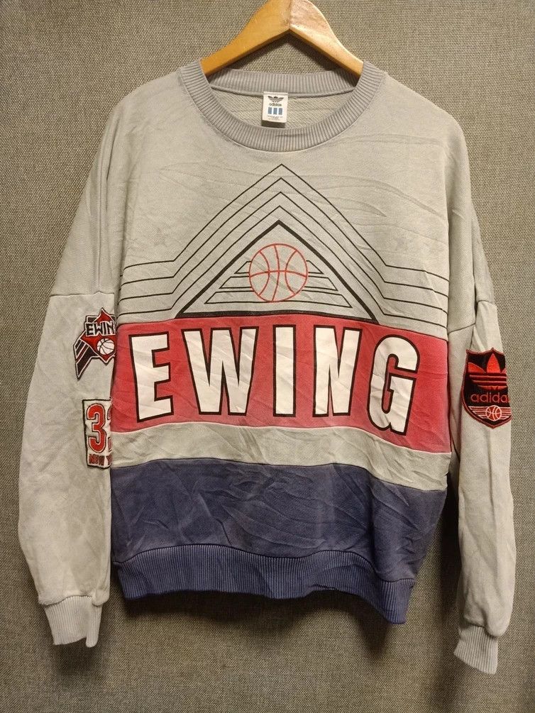 Adidas NBA Vintage vintage 90s sweatshirt adidas patrick ewing Grailed