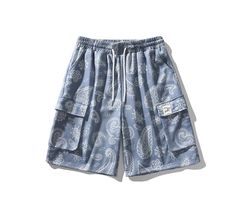 GL PAISLEY SHORTS BLUE – God and Love