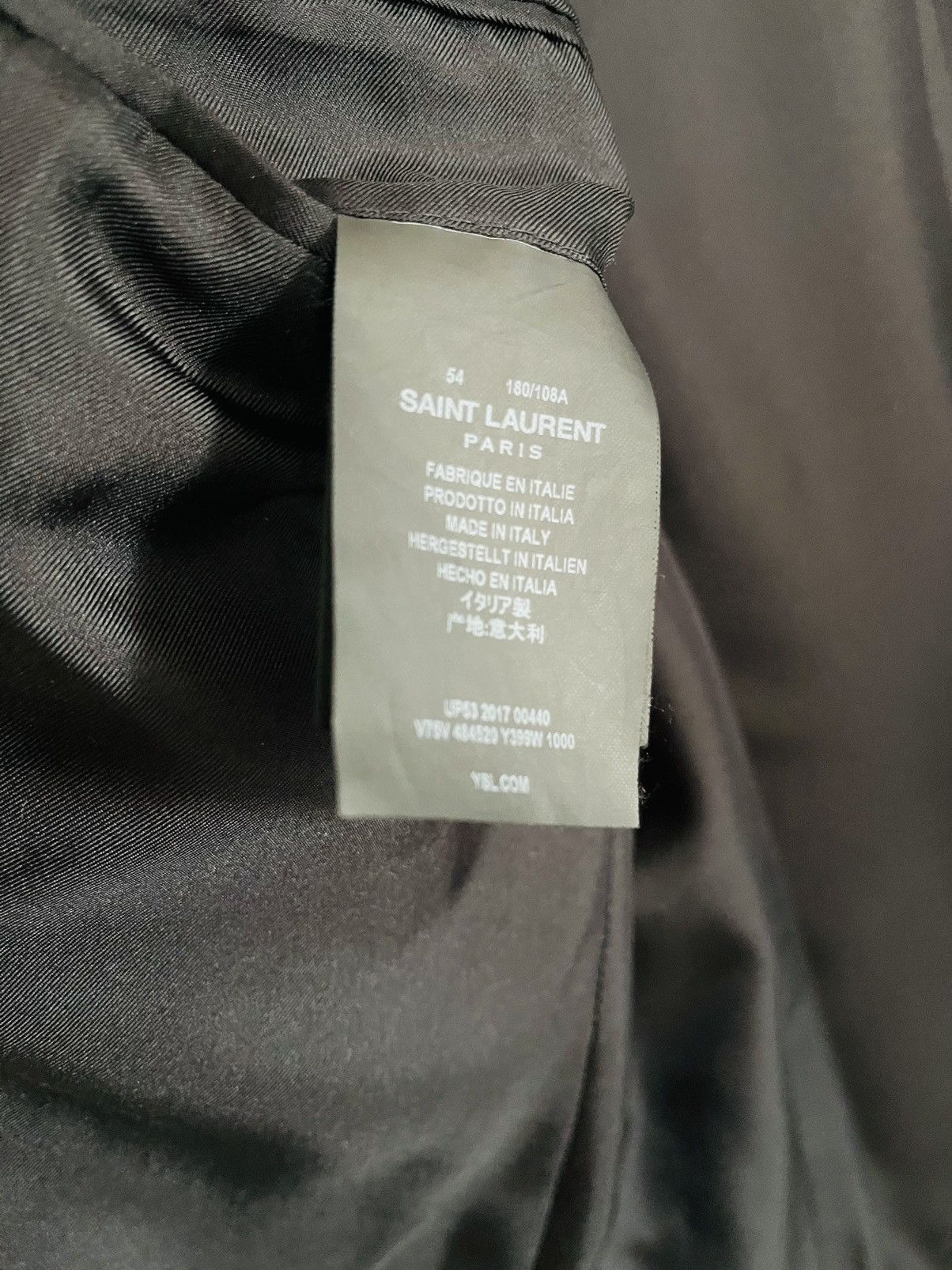 Saint Laurent Paris 2018 Iconic Le Smoking Blazer Size 54L - 4 Thumbnail