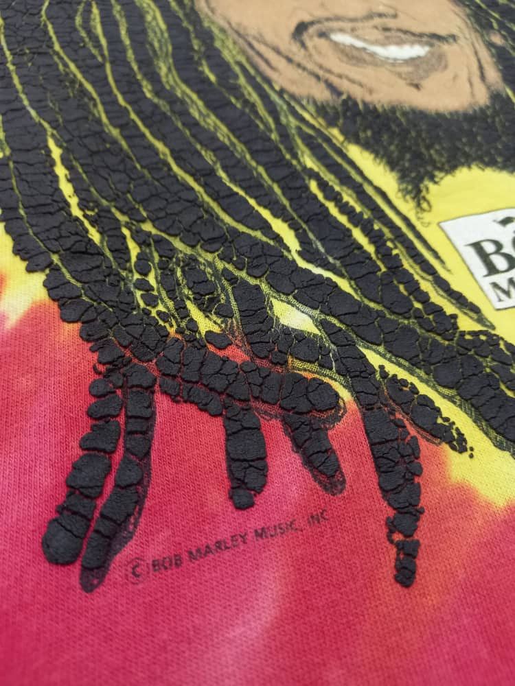 Band Tees × Bob Marley × Vintage Vintage 90s Bob Marley Tie Dye Size US XL / EU 56 / 4 - 3 Thumbnail