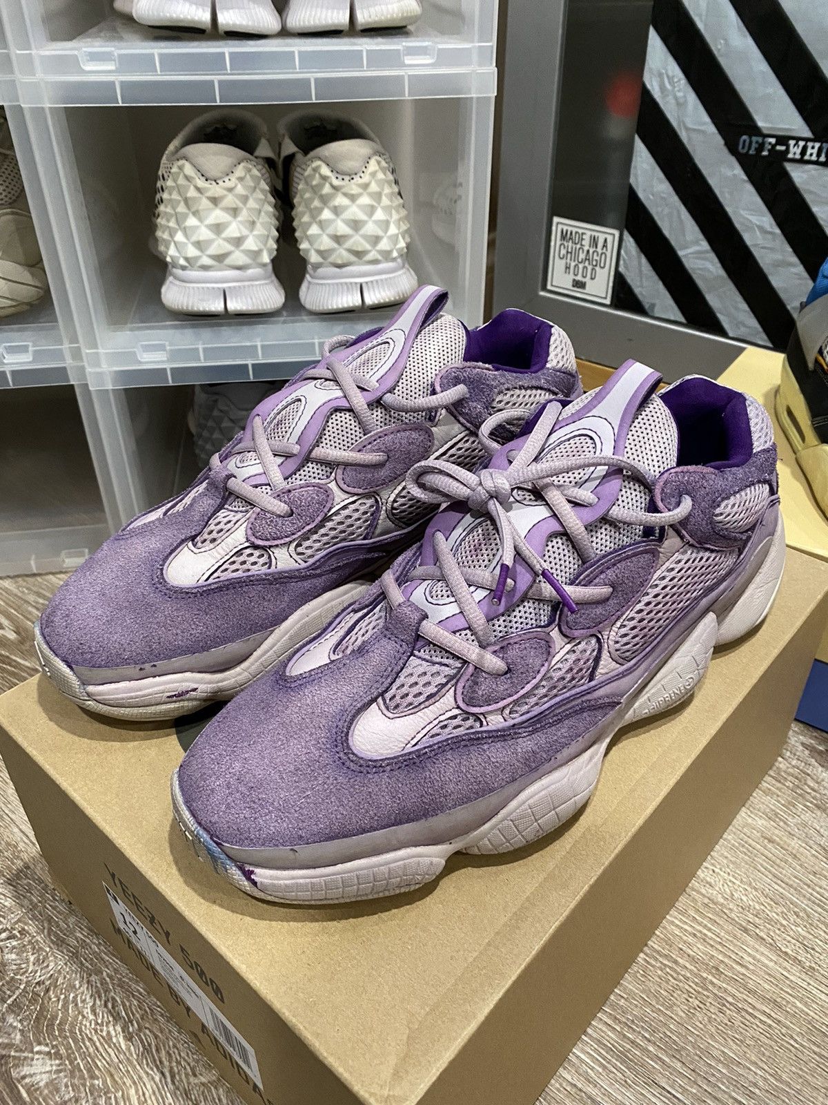 Purple 500 yeezy clearance