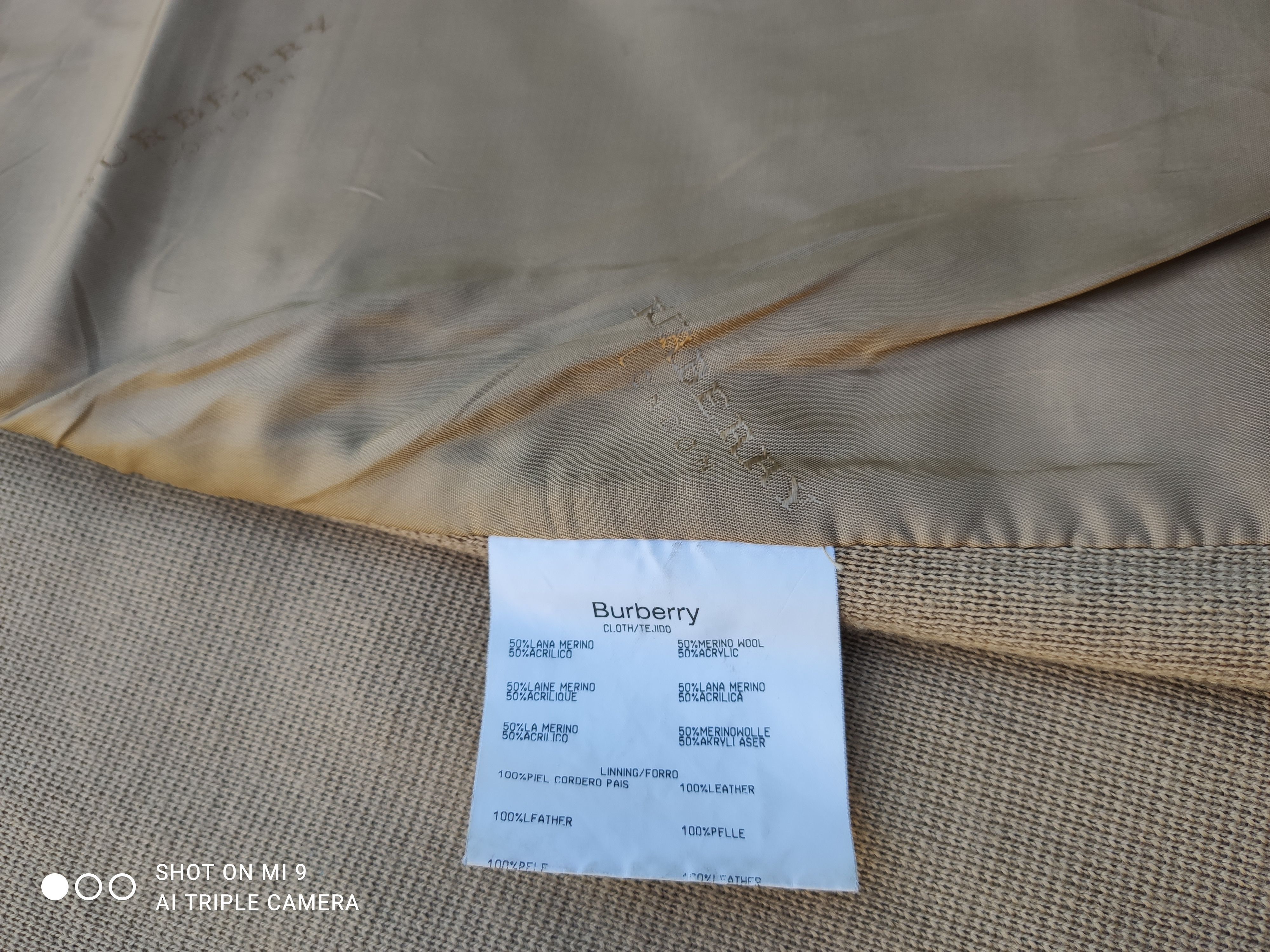 Burberry Vintage beautiful burberry leather wool biege acket Size US M / EU 48-50 / 2 - 7 Thumbnail