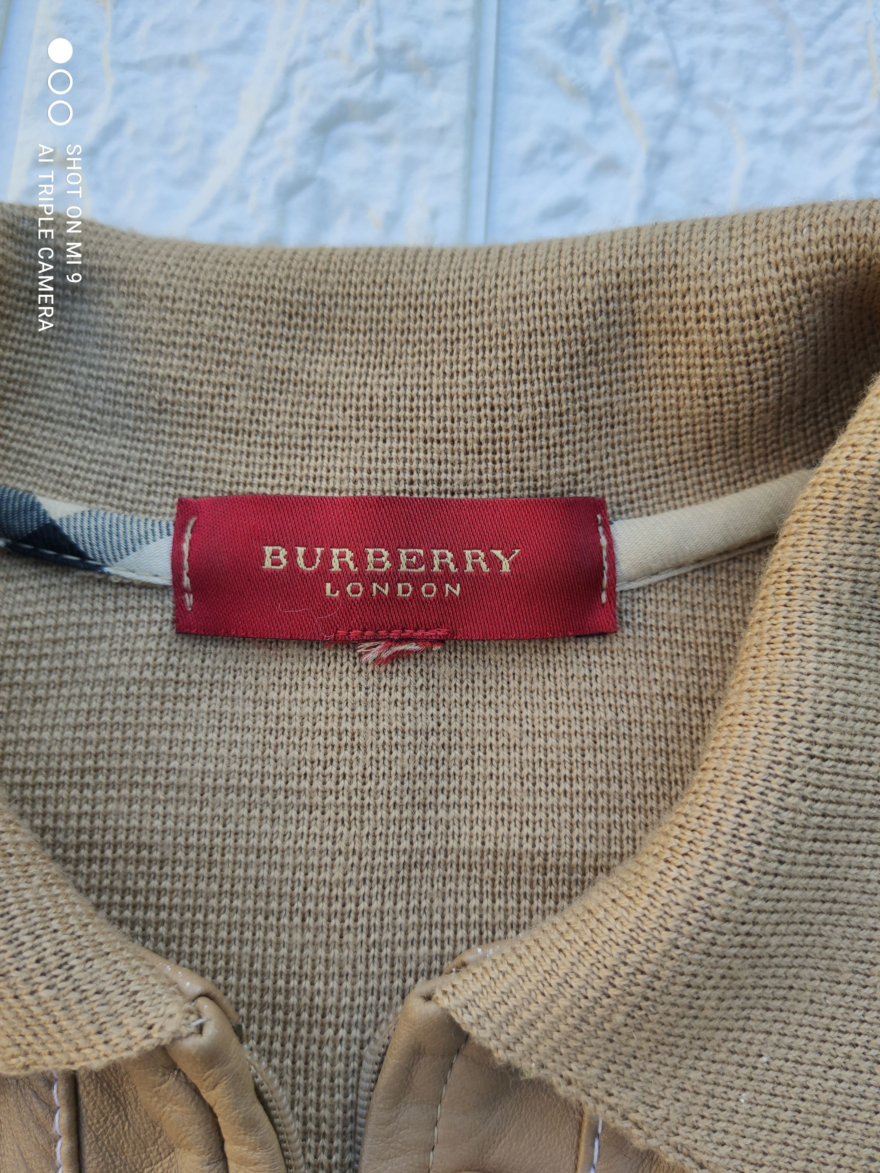 Burberry Vintage beautiful burberry leather wool biege acket Size US M / EU 48-50 / 2 - 5 Thumbnail