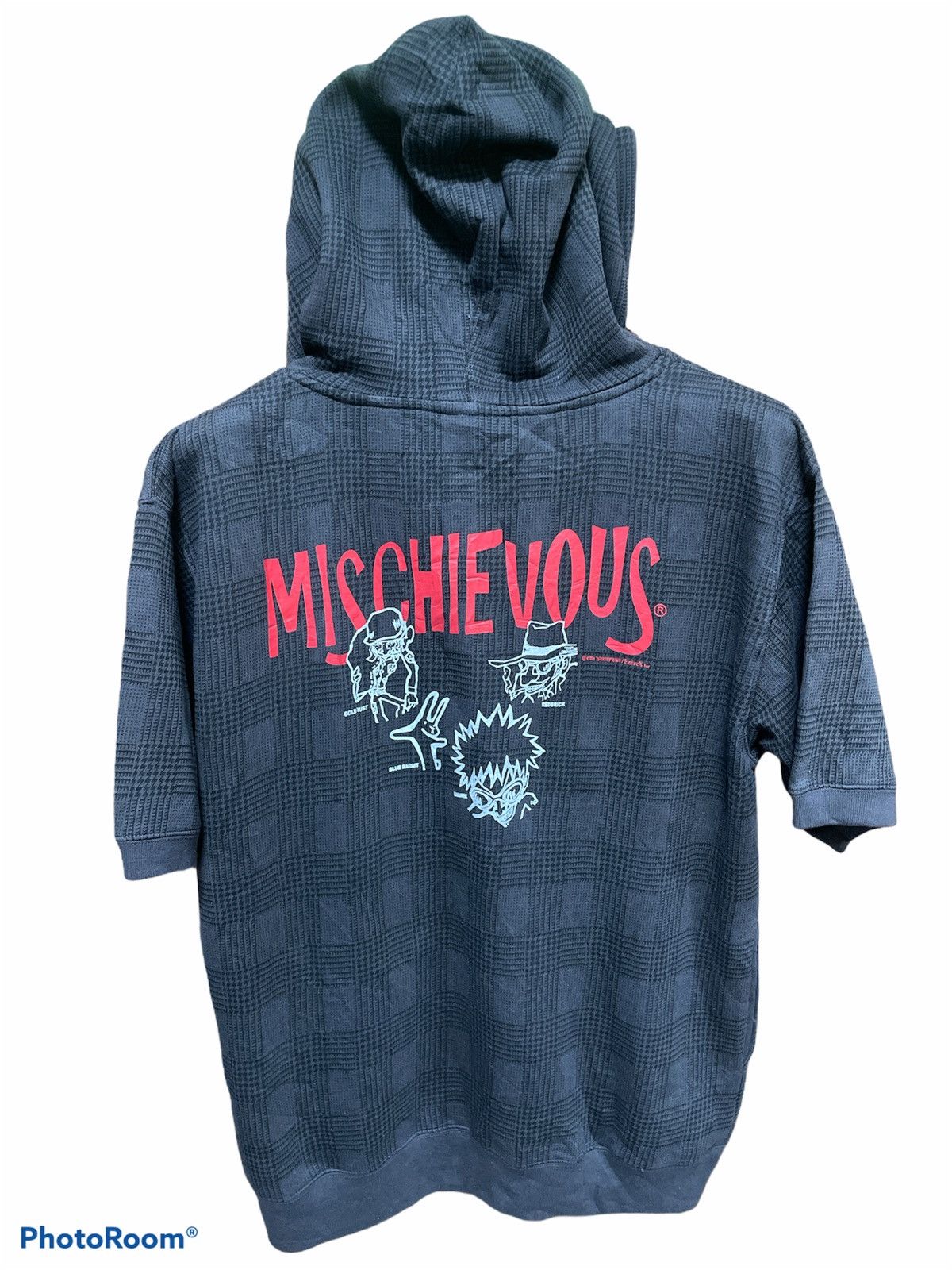 Designer × Japanese Brand Mischievous Blue Rabbit Hoodie Short Sleeve Size US L / EU 52-54 / 3 - 2 Thumbnail